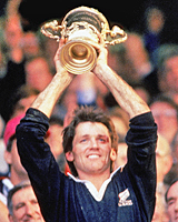 David Kirk captained the All Blacks to victory in 1987. Photo / Getty Images
