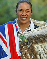 Beatrice Faumuina was New Zealand's flagbearer at the 2004 Athens Olympics. Photo / Mark Mitchell