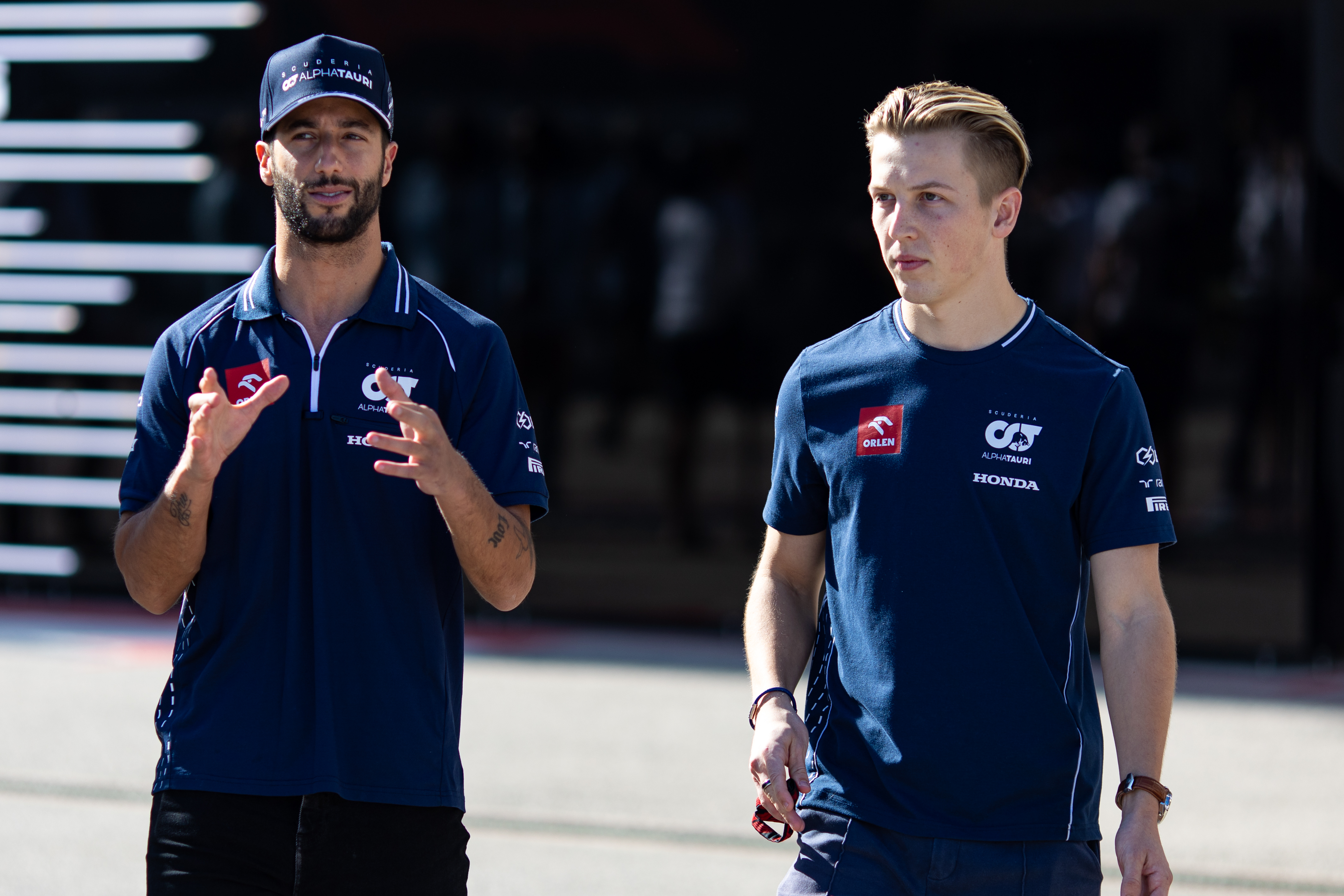 Daniel Ricciardo and Liam Lawson at the US Grand Prix (2023). Photo / Getty Images