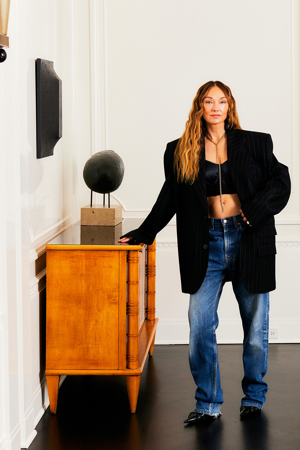 A celebrity in an often faceless field, Wearstler creates hotel interiors with a low-slung 1970s vibe. Photo / Jennelle Fong, The New York Times