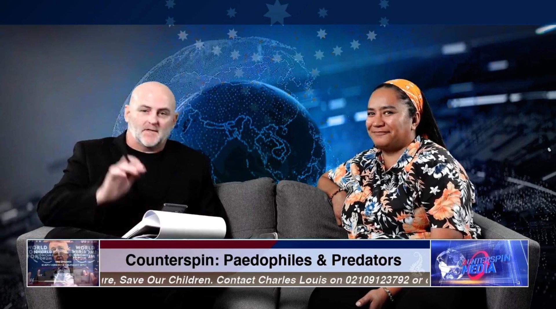 Kelvyn Alp's Counterspin outlet has championed conspiracy theories, including the QAnon movement's belief of a secret paedophile network of elites. Photo / Supplied