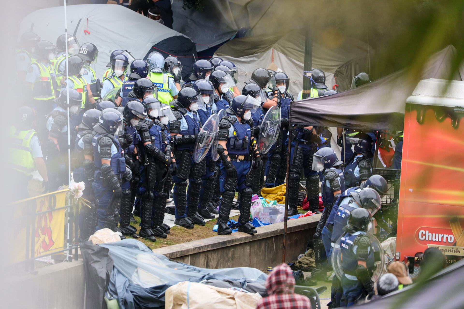 Police operation to clear protesters from Parliament in Wellington
New Zealand Herald on March 2, 2022. Photo / Mike Scott