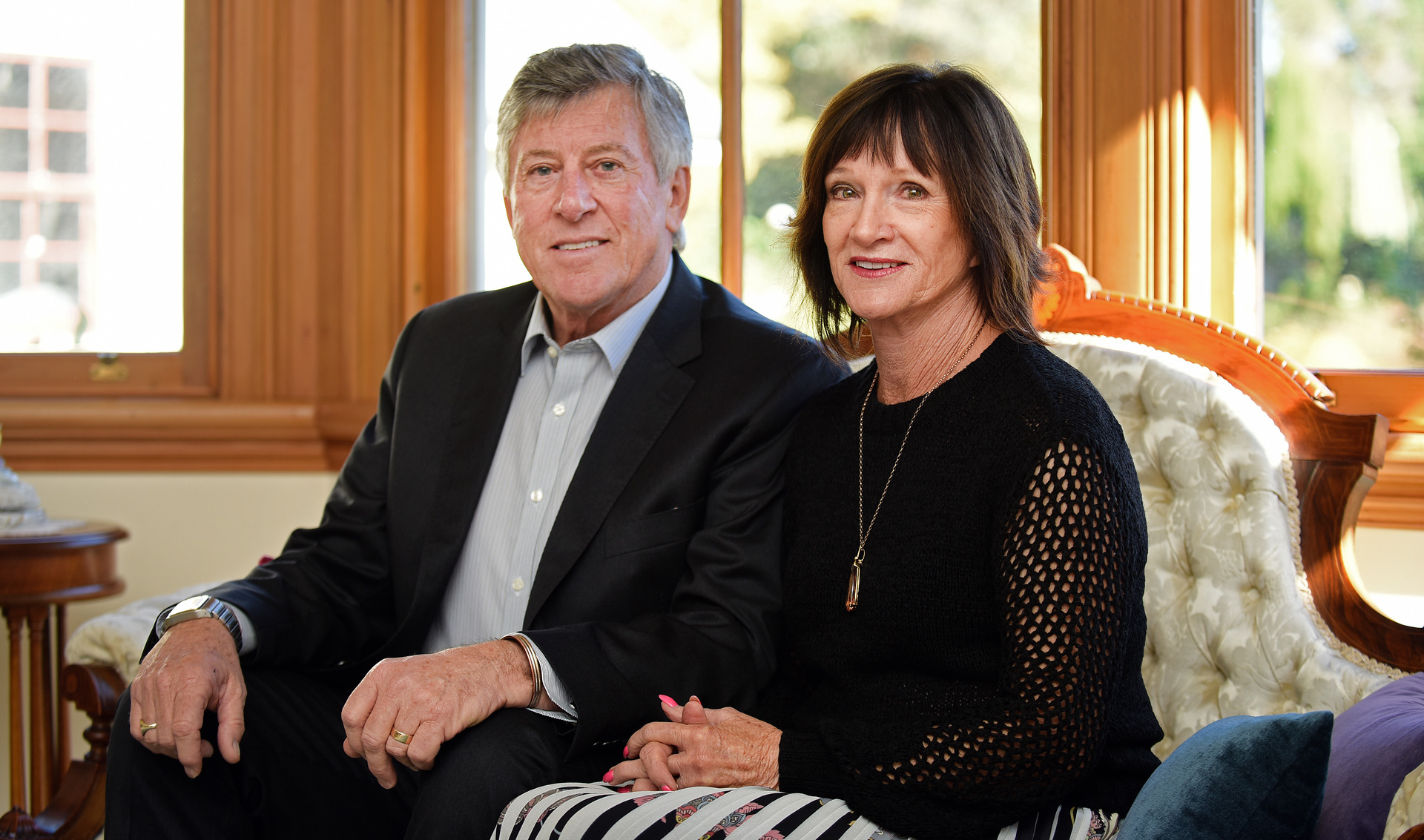 Tauranga philanthropist and businessman Sir Paul Adams and Lady Cheryl Adams. Photo / George Novak