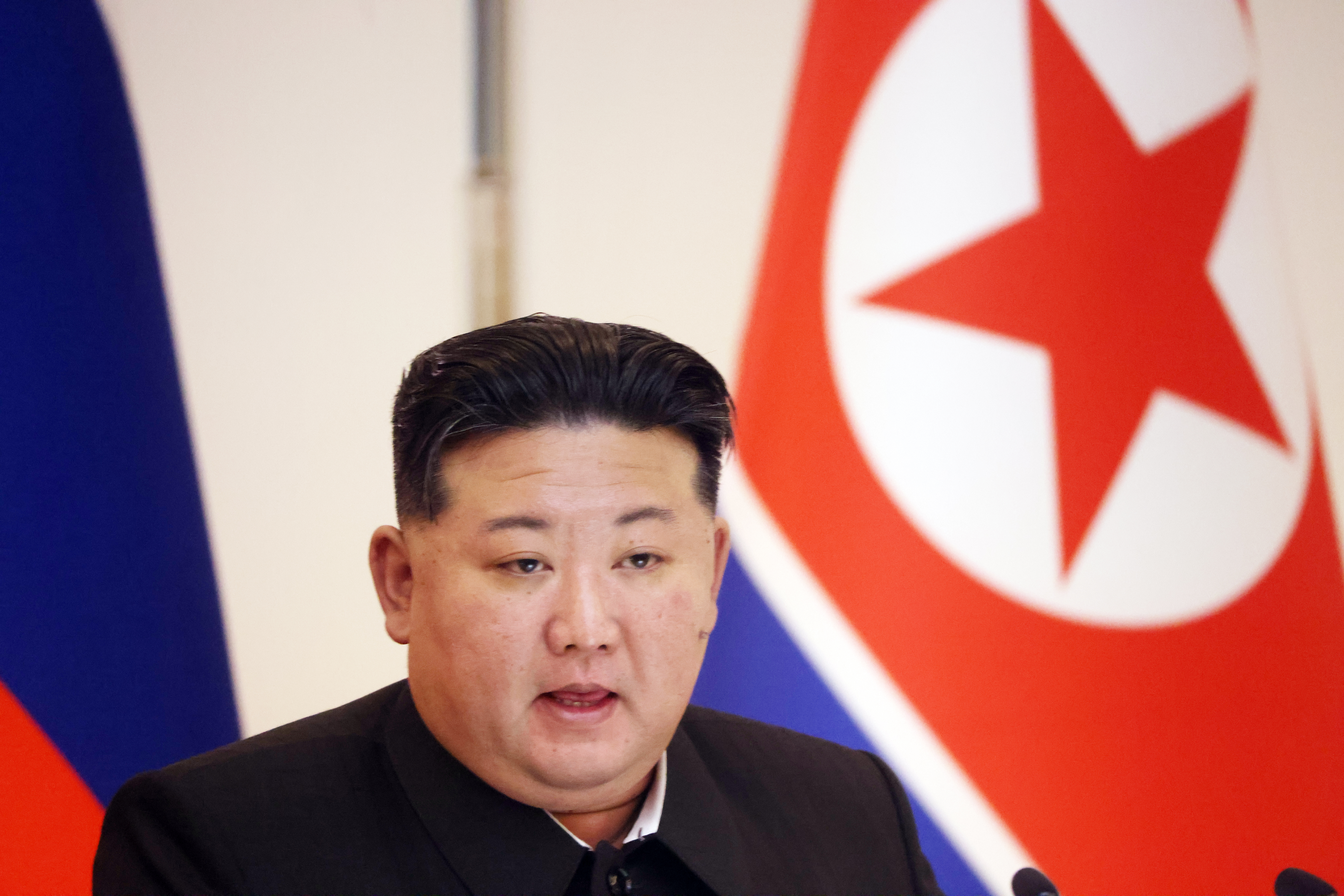 North Korean Supreme Leader Kim Jong Un attends a press conference on June 19, 2024 in Pyongyang, North Korea. Photo / Getty Images