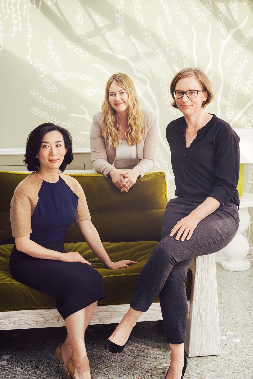 This year's three Oceania fellows for the Cartier Women's Initiative Awards Left to right: Lina Xu (Telecare), Lily Dempster (One Small Step), and Ingrid Sealey (Teach Well). Photo / Supplied