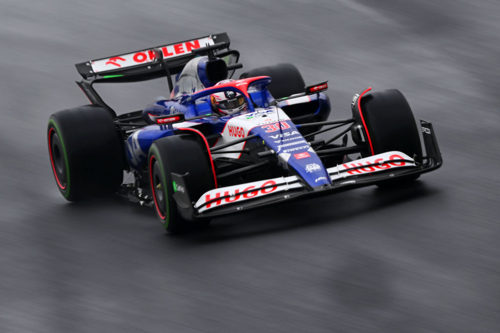Liam Lawson in qualifying for the Brazilian Grand Prix. Photo / Getty Images