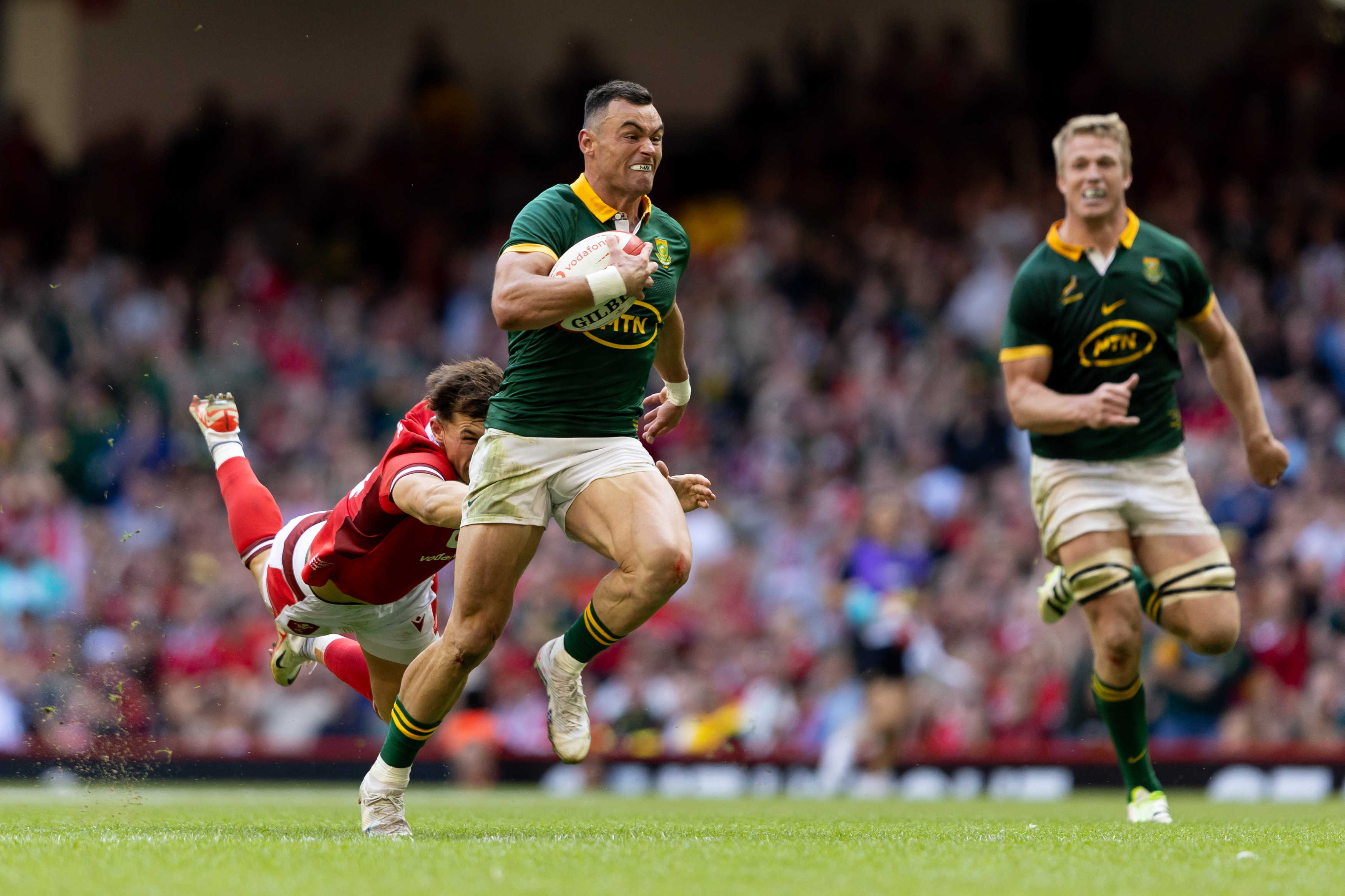 Jesse Kriel will captain against the All Blacks for the first time. Photo / Getty Images