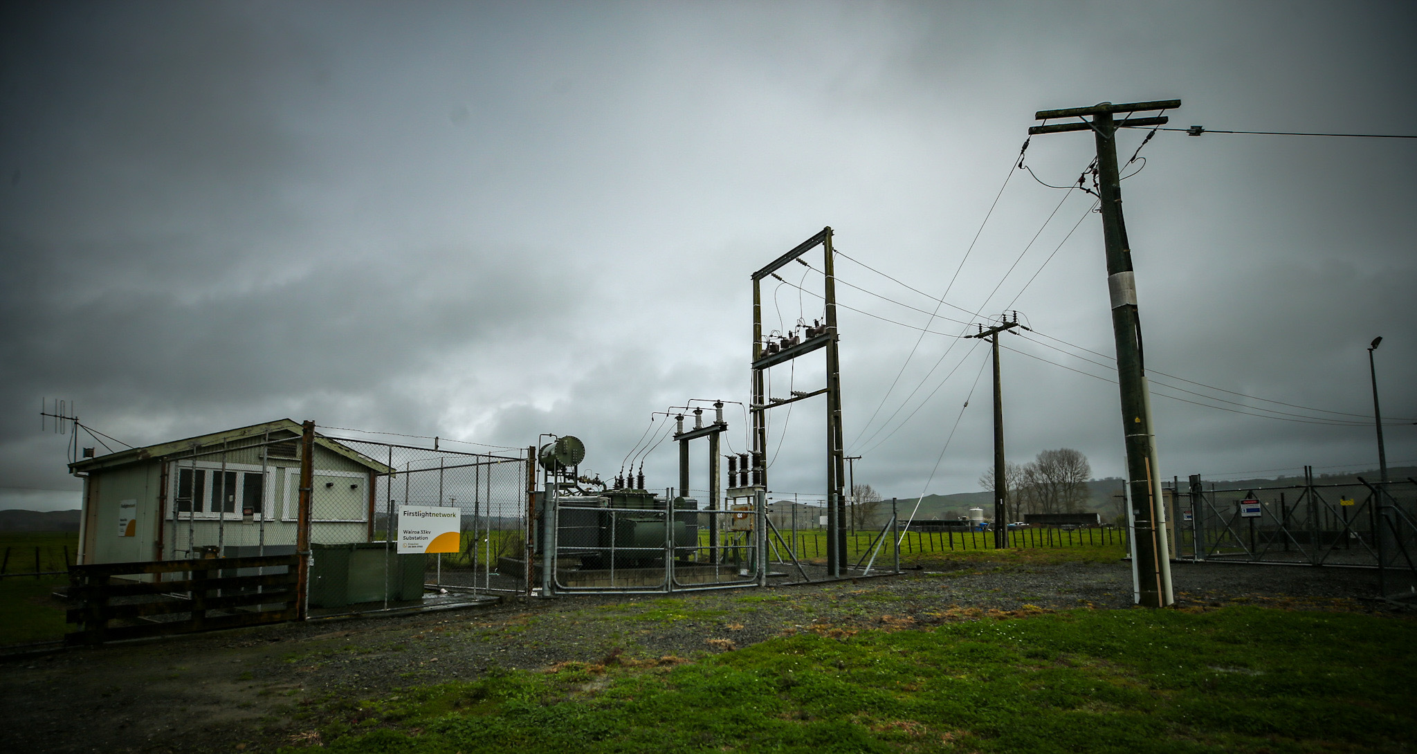 The Wairoa substation was back in action on Thursday. Photo / Paul Taylor