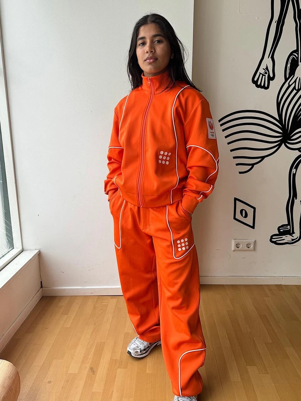 The Netherlands' chic orange tracksuit. Photo / @theneworiginals.eu