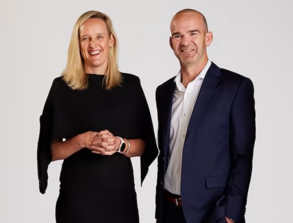 GroupM AUNZ CEO Aimee Buchanan and NZ CEO John Halpin.