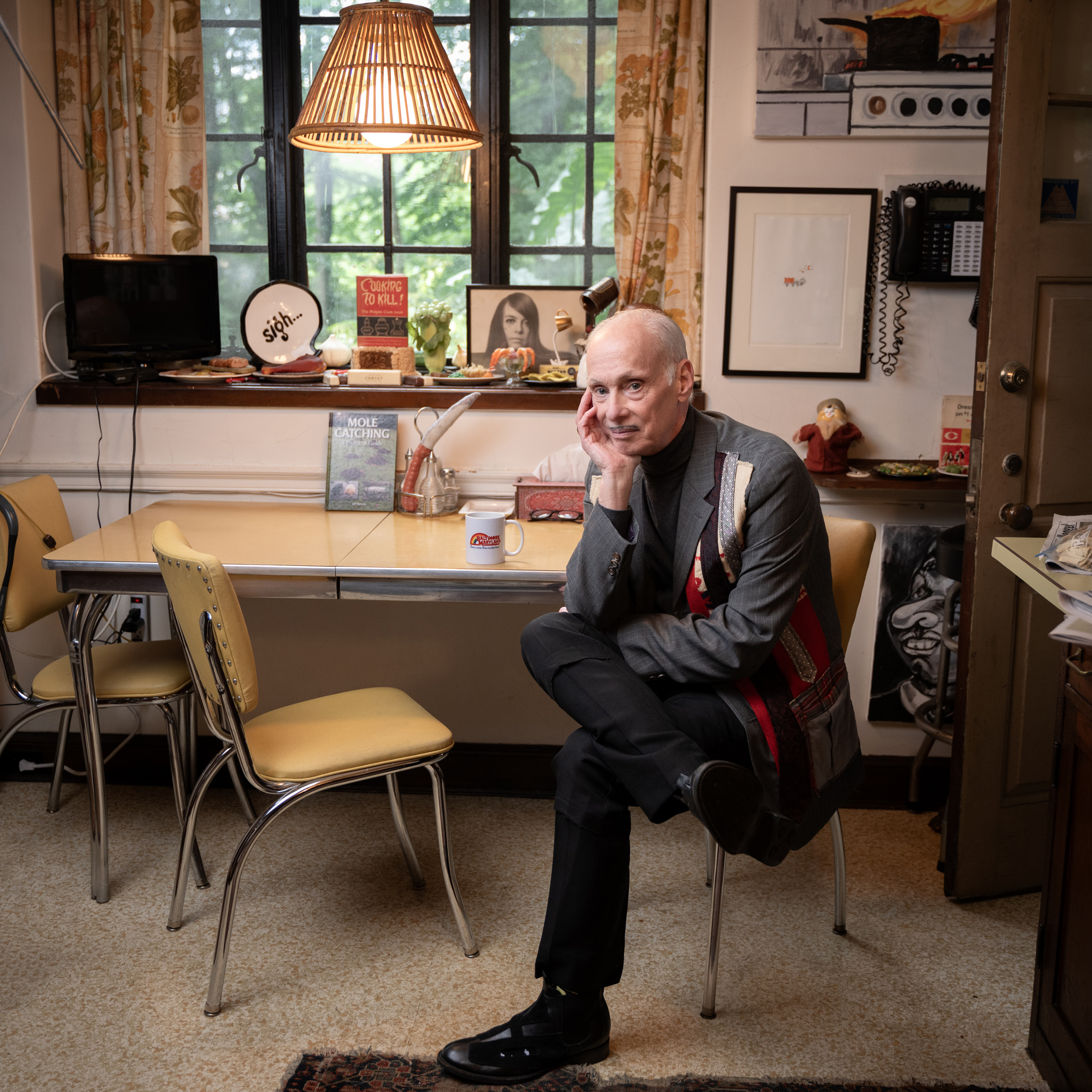Writer and director John Waters at home in Baltimore, a city that has played a major role in his films, including 'Pink Flamingos', 'Polyester' and 'Hairspray'. Photo / Christopher Myers, The New York Times
