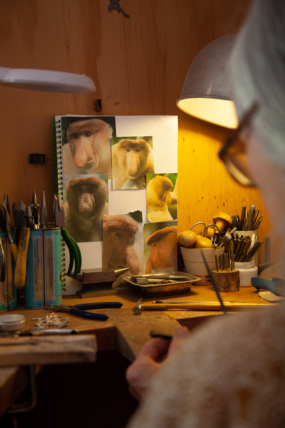 Jane at work in her studio.  Photo / Guy Frederick