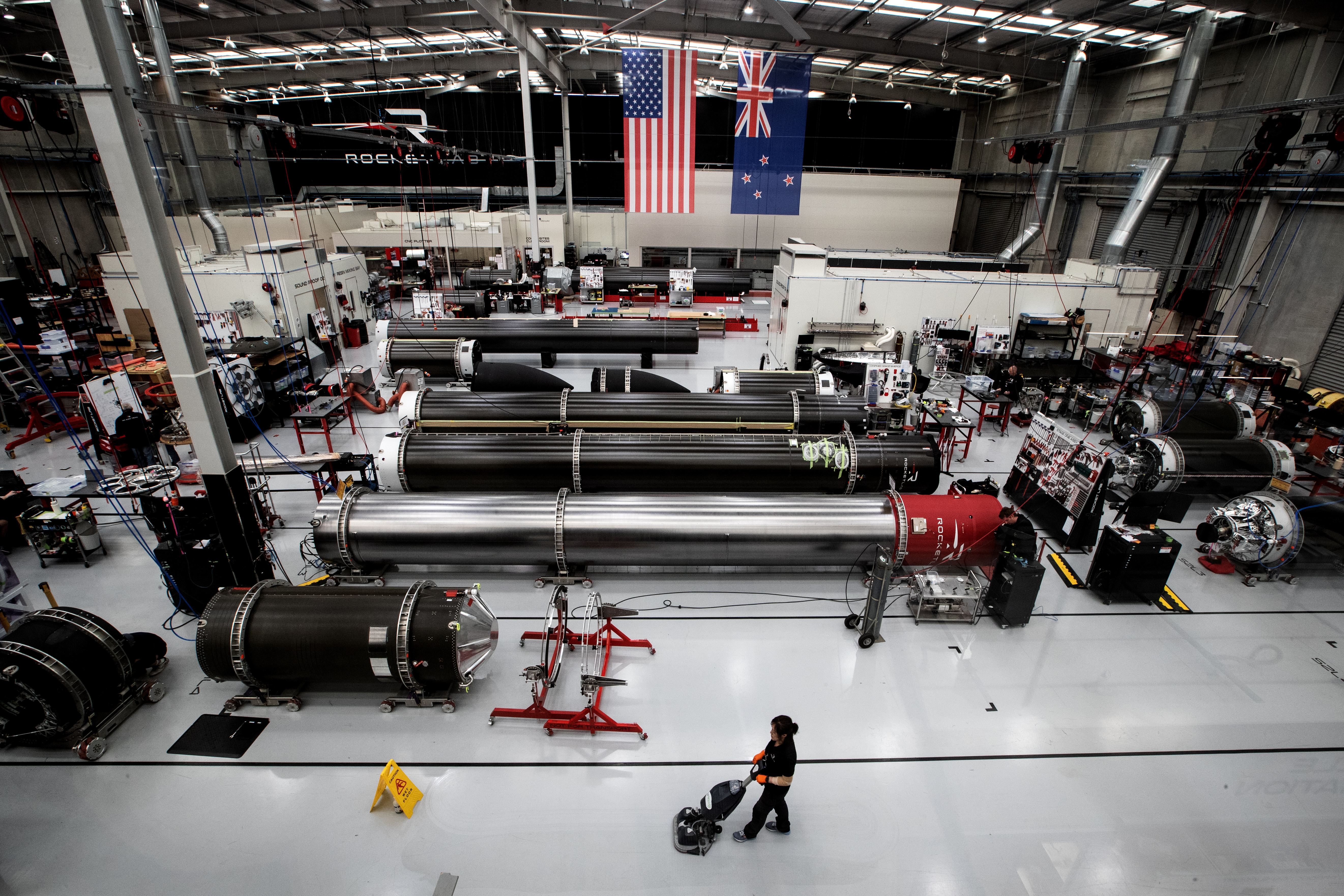 Rocket Lab's Mt Wellington plant is expanding on all fronts as the Kiwi-American firm increases its launch frequency. The company has taken over two neighbouring buildings and is waiting for the lease to become available on a third. Photo / Jason Oxenham
