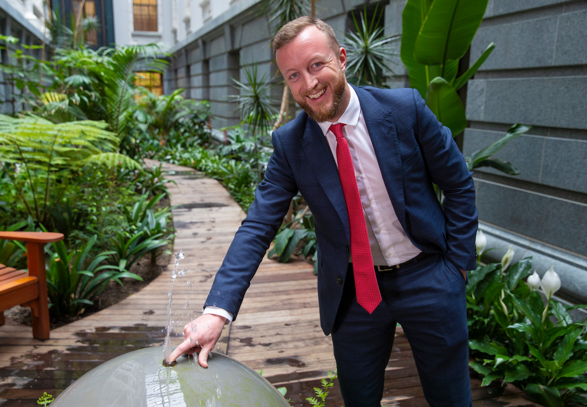 Labour's Kieran McAnulty won the Wairarapa seat, washing the electorate red for the first time since Georgina Beyer. Photo / Mark Mitchell