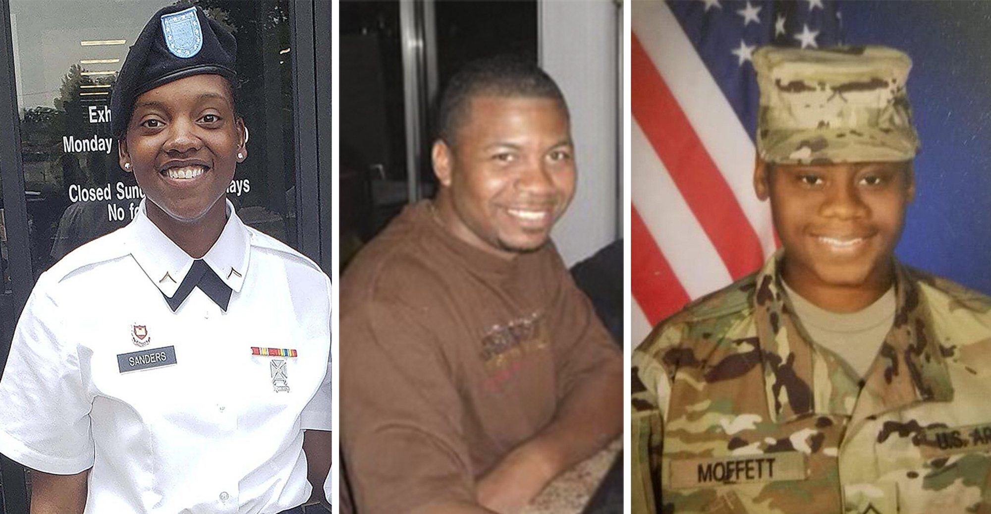 Kennedy Sanders, William Jerome Rivers and Breonna Alexsondria Moffett were killed by a drone strike on Sunday, January 28, 2024, on their base in Jordan near the Syrian border.  Photo / AP