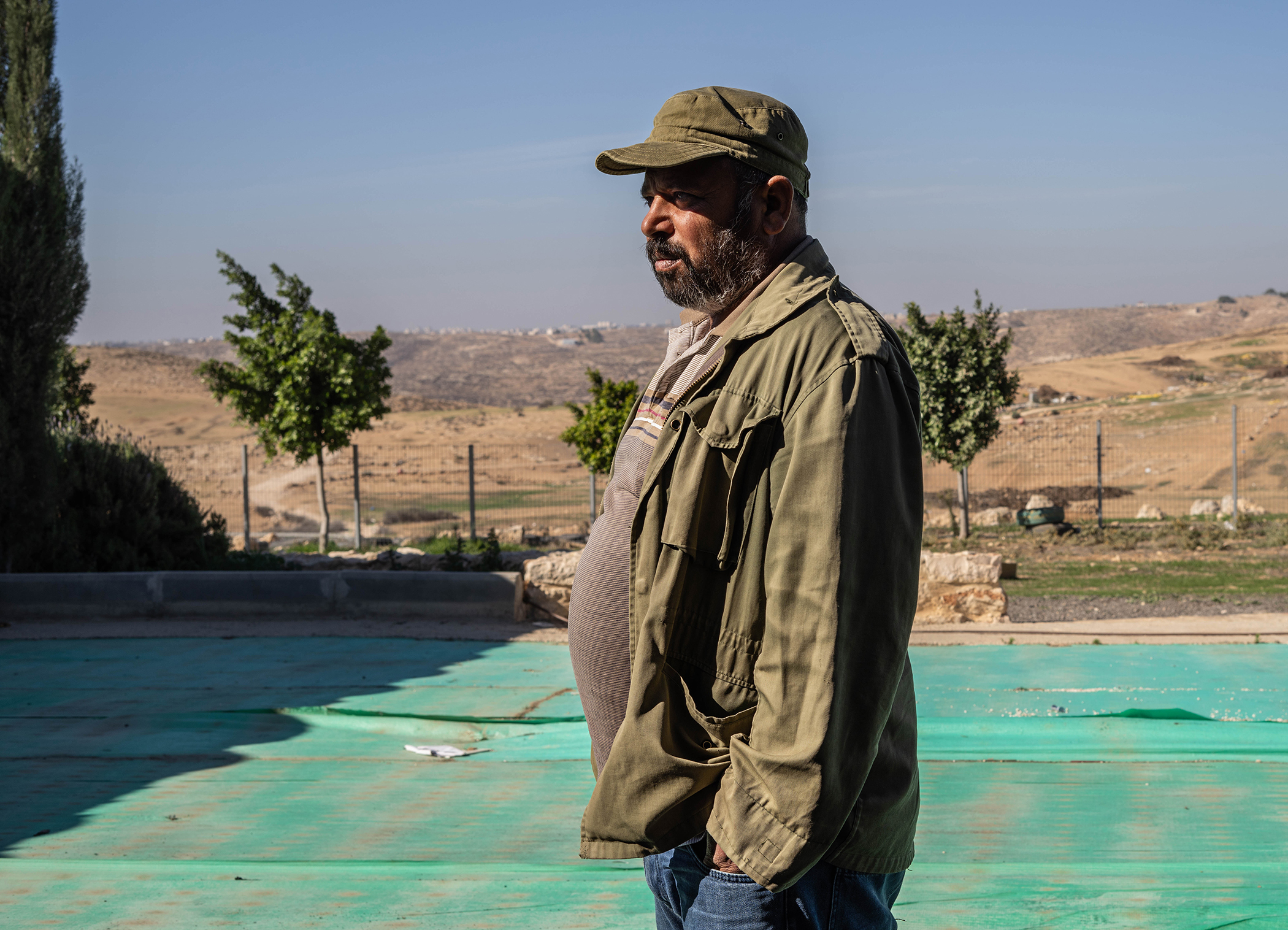 “We’re not worried about how they talk and what they say,” Raed Battat said of marauding Israeli settlers. “We’re worried about what they do.” Photo / Samar Hazboun for The New York Times