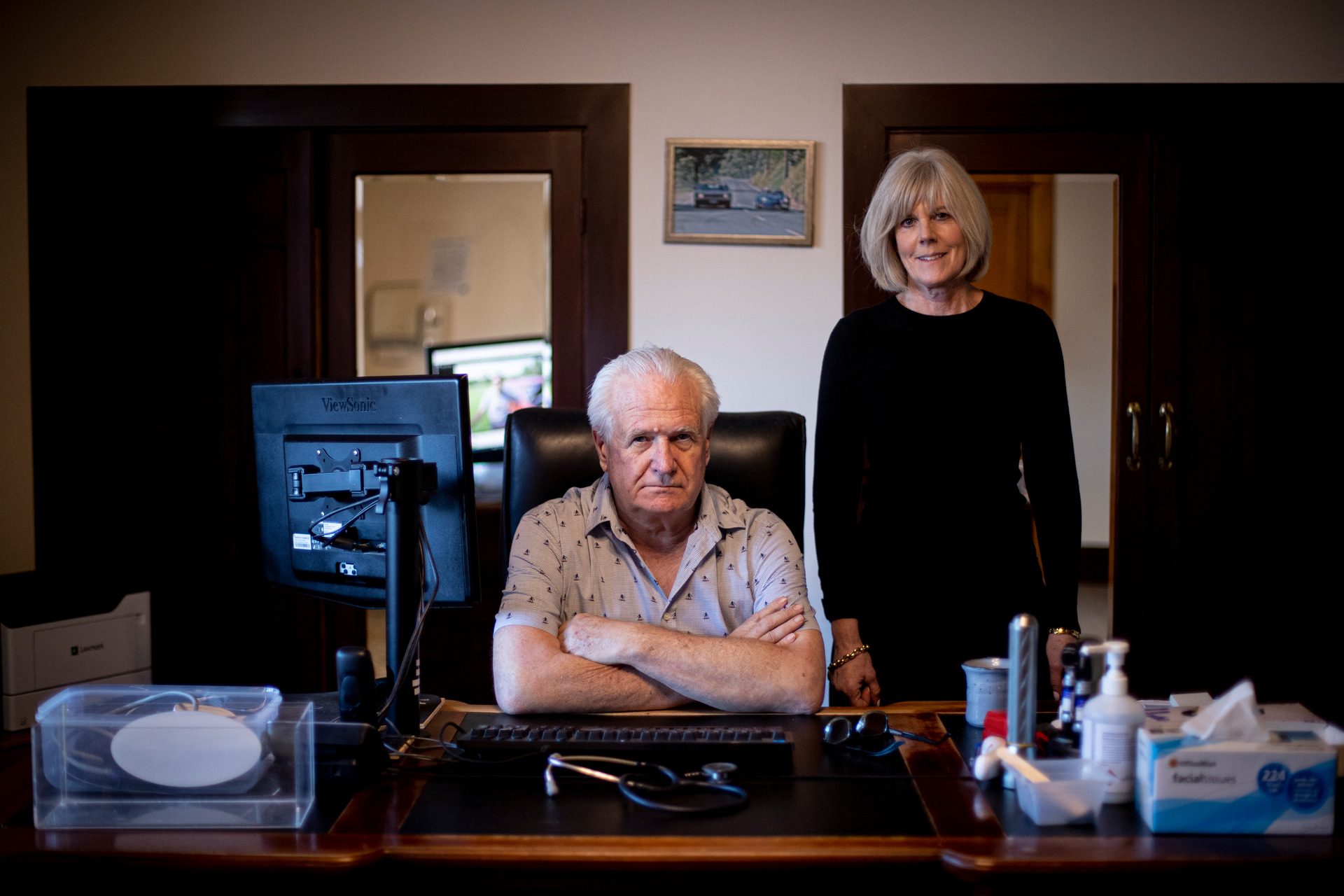 Dr Nicholas Cooper and practice manager Sharron Dorset. Photo / Dean Purcell