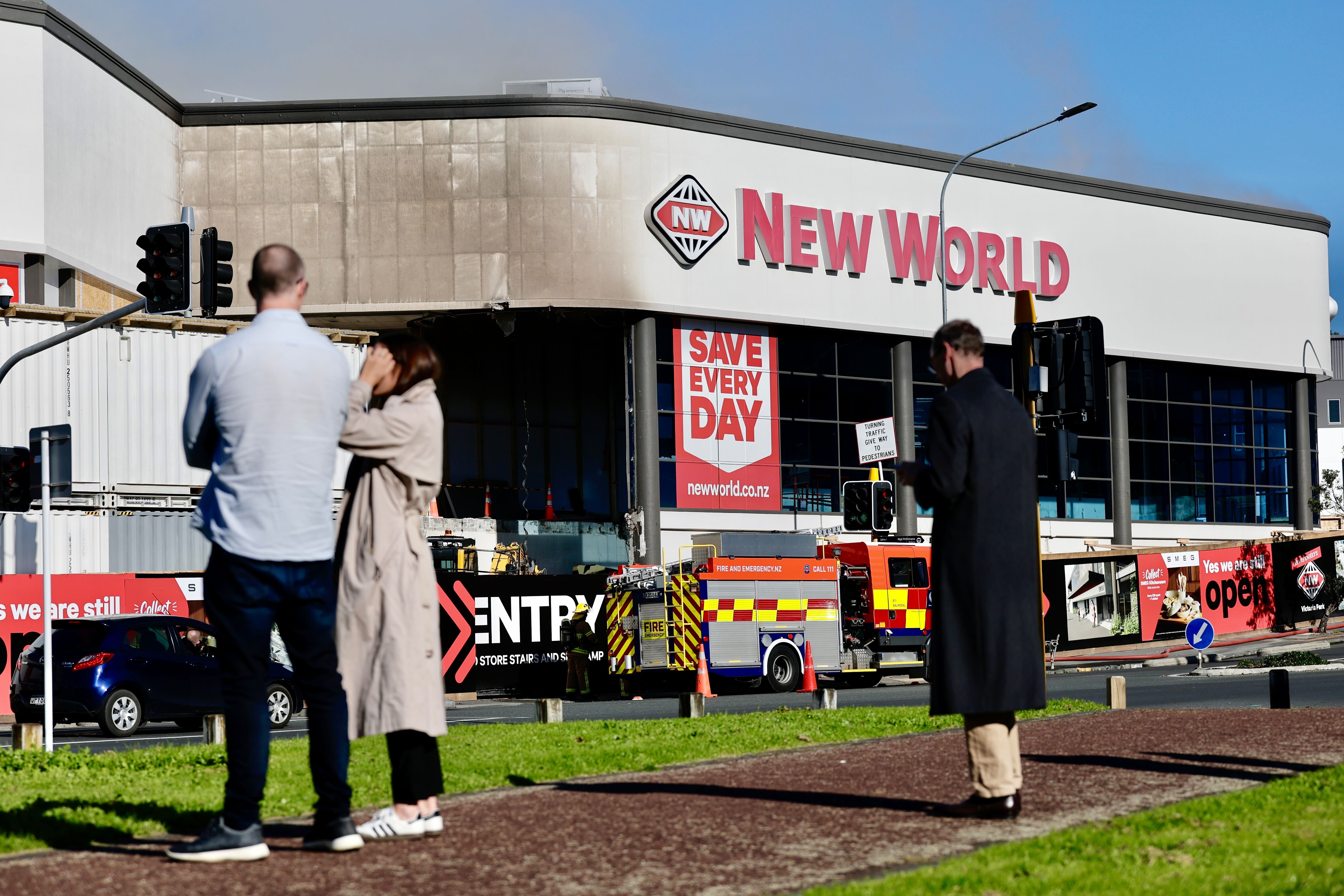 Shock at the site yesterday. Photo / Dean Purcell