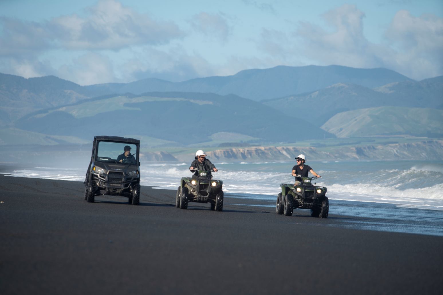 The activities list is long at Wharekauhau Country Estate, with options including ATV tours of the 300 acre property and surrounding beaches. Photo / Supplied