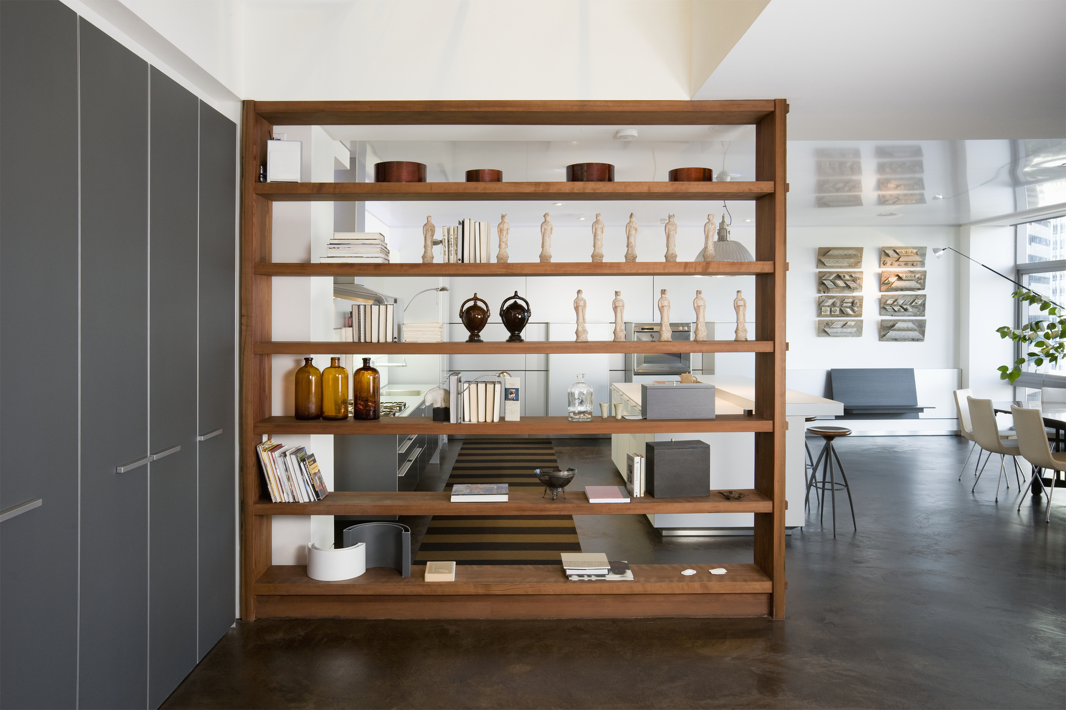 Open shelves offer an opportunity to showcase curated collections tastefully. Photo / Getty Images