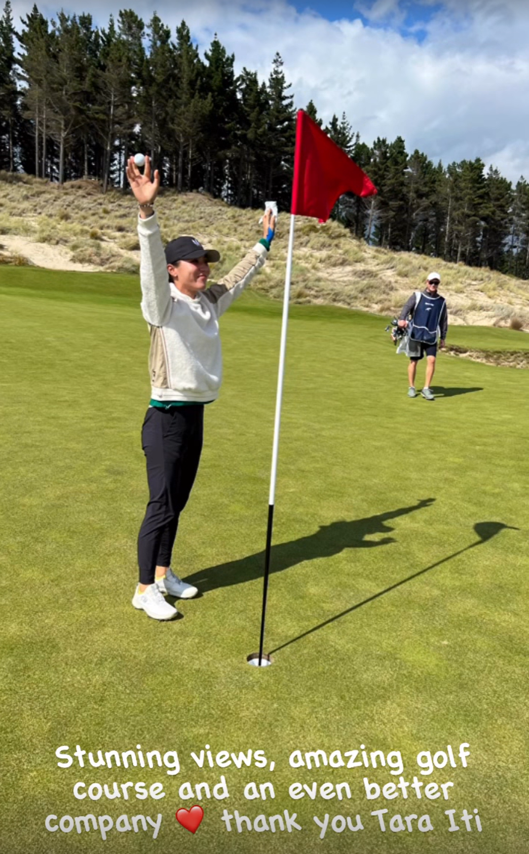 Lydia Ko celebrates her rare feat. Photo / Instagram