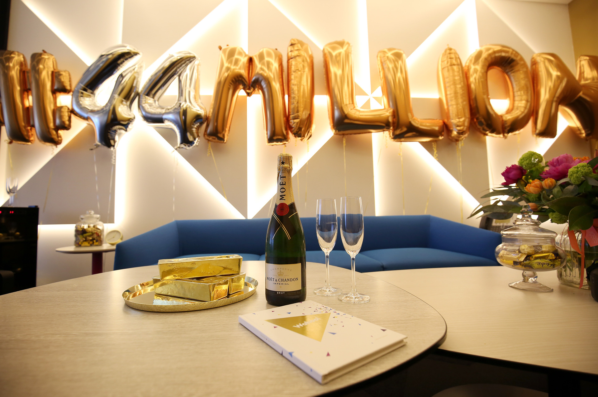 What awaited the winners of $44 million in 2016 at Lotto's winners' room. Photo / Michael Bradley