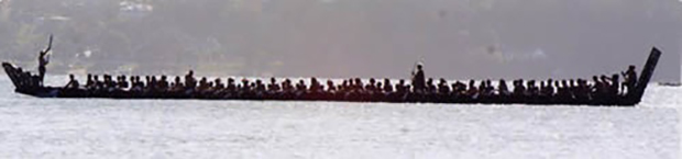 Ngatokimatawhaorua, the waka.