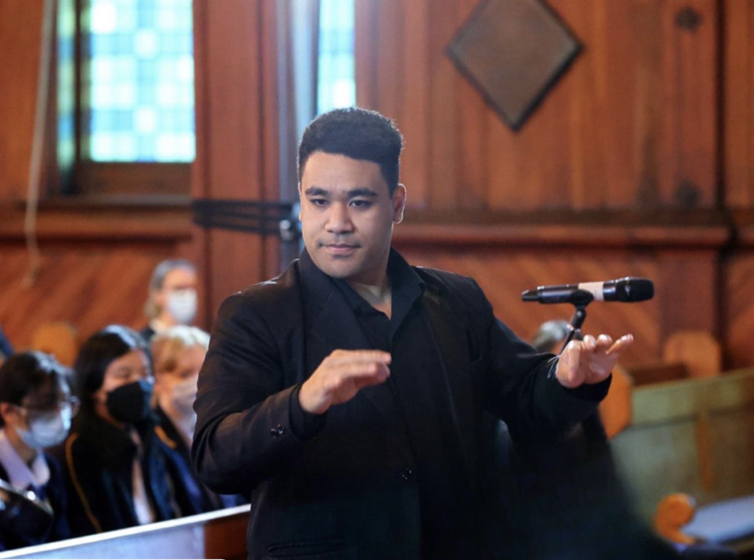 Sam Uatahausi is training as a conductor with the NZ Symphony Orchestra. Photo / NZSO
