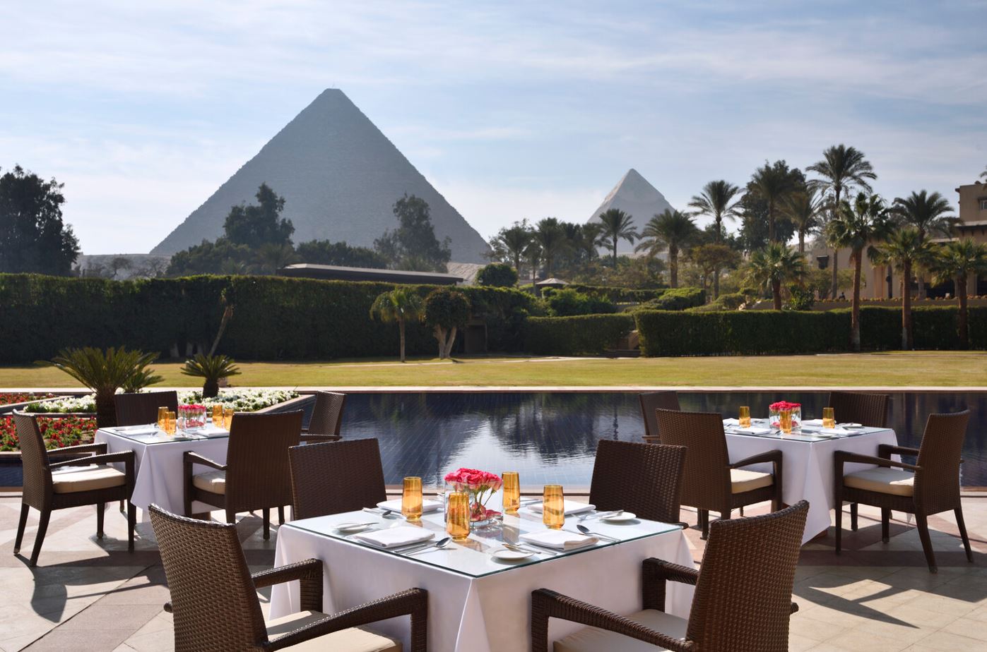 Have a luxury holiday in Egypt and stay at the Marriott Mena House Cairo. Photo / Marriott Mena House Cairo