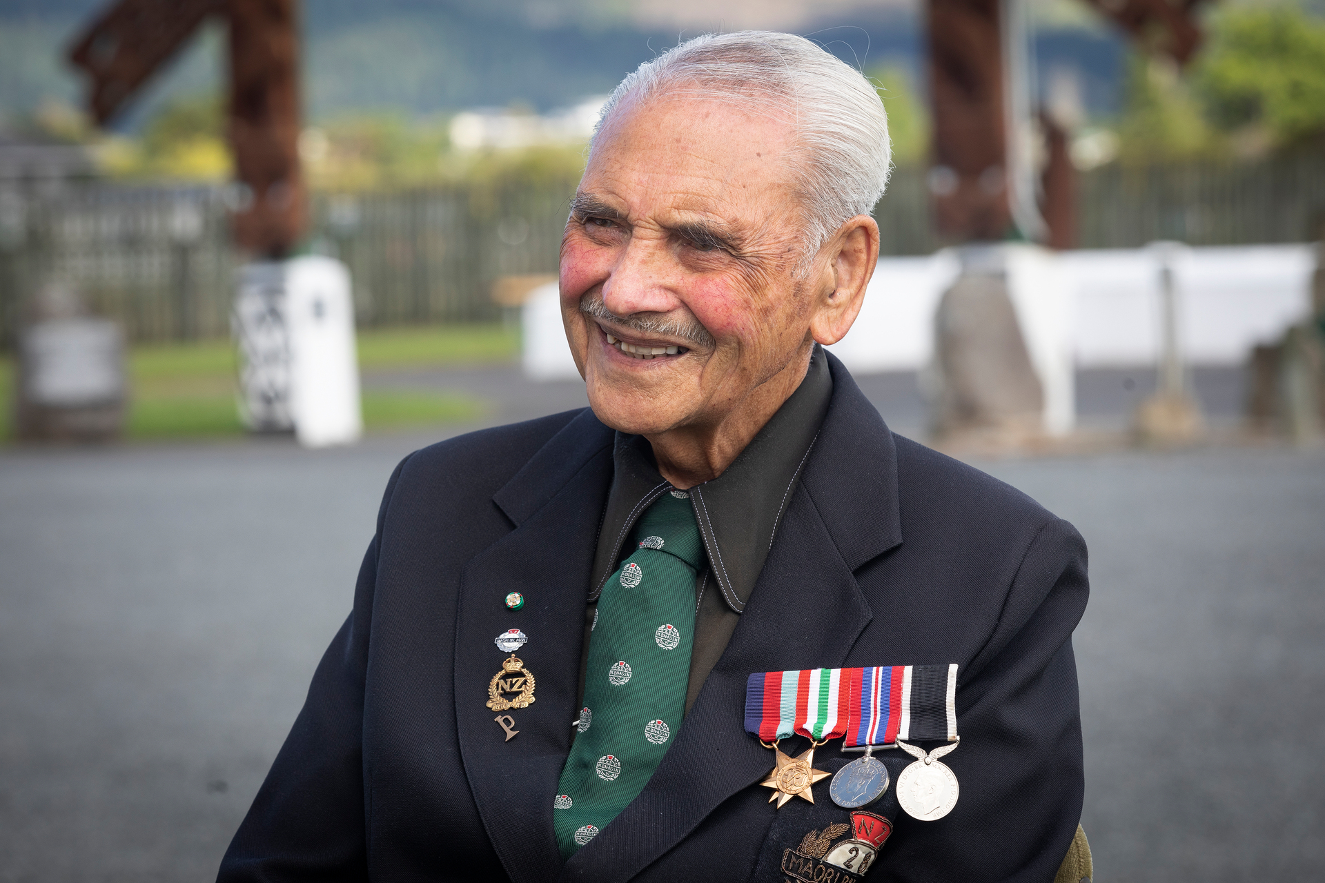 Sir Robert Gillies said he's fronting up for the 3600 men who fought in the battalion. Photo / Andrew Warner
