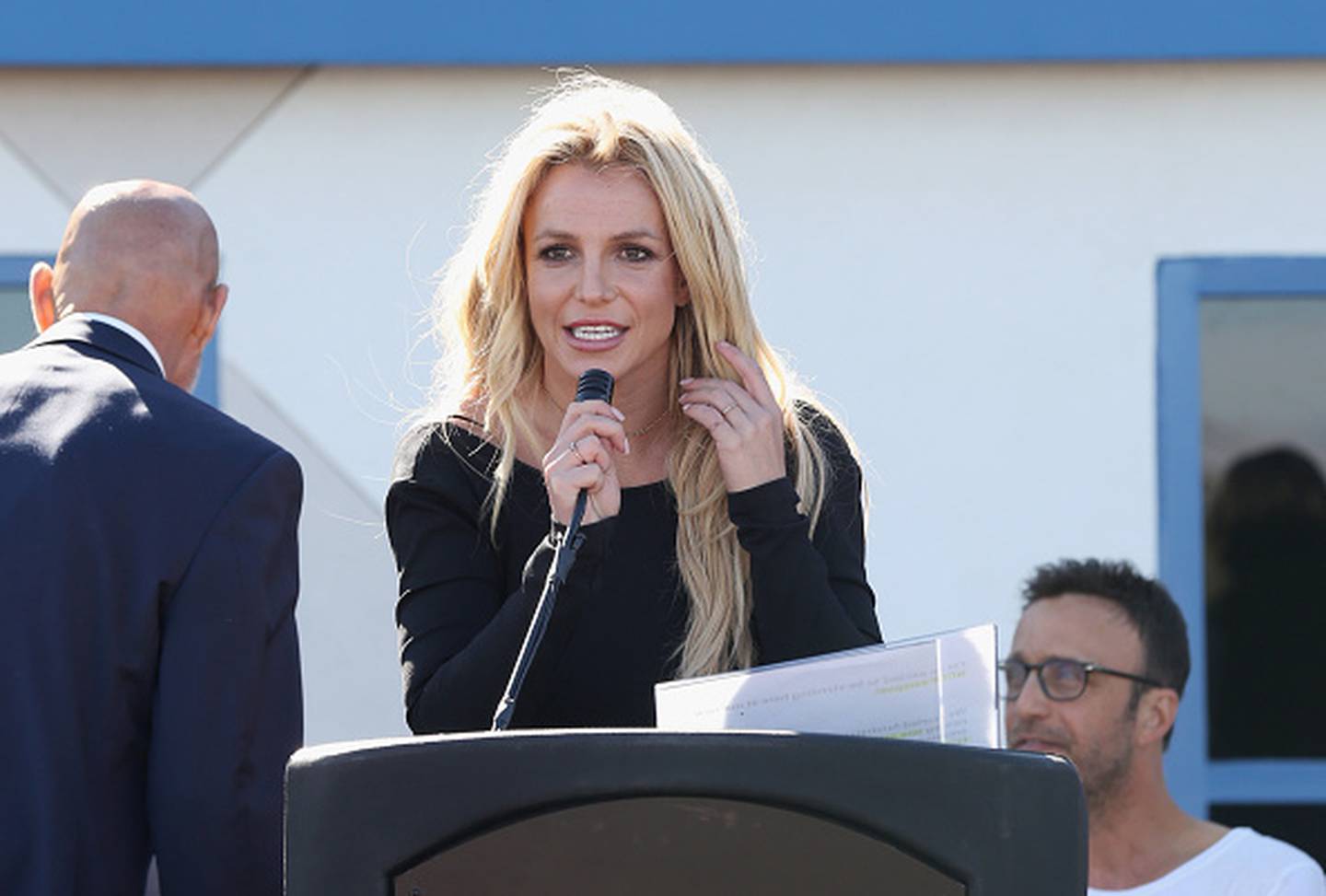 Britney Spears speaks during the grand opening of the Nevada Childhood Cancer Foundation Britney Spears Campus on November 4, 2017 in Las Vegas. Photo / Getty Images