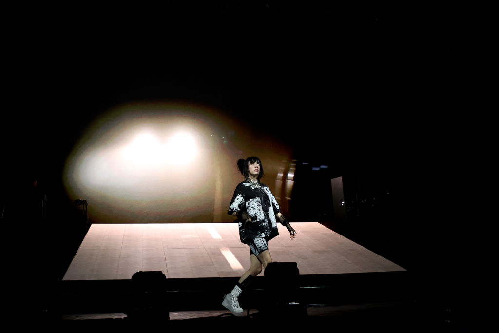 Billie Eilish performs onstage during the Happier Than Ever Tour at Spark Arena in 2022. Photo / Getty Images