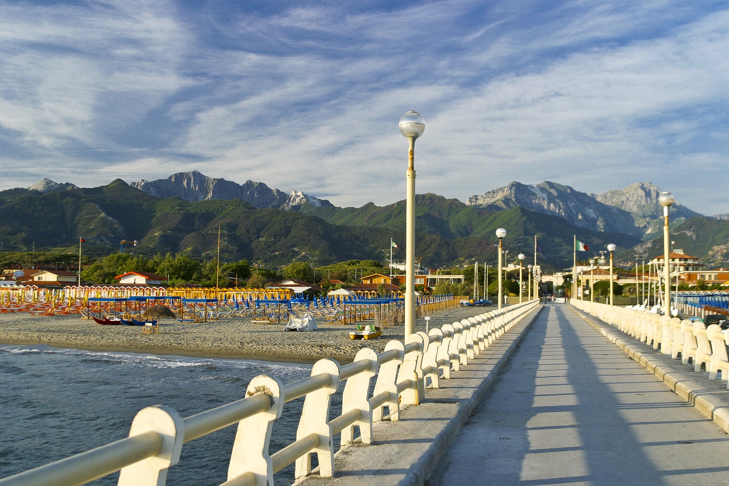 The main pier of Forte dei Marmi. Photo / Supplied