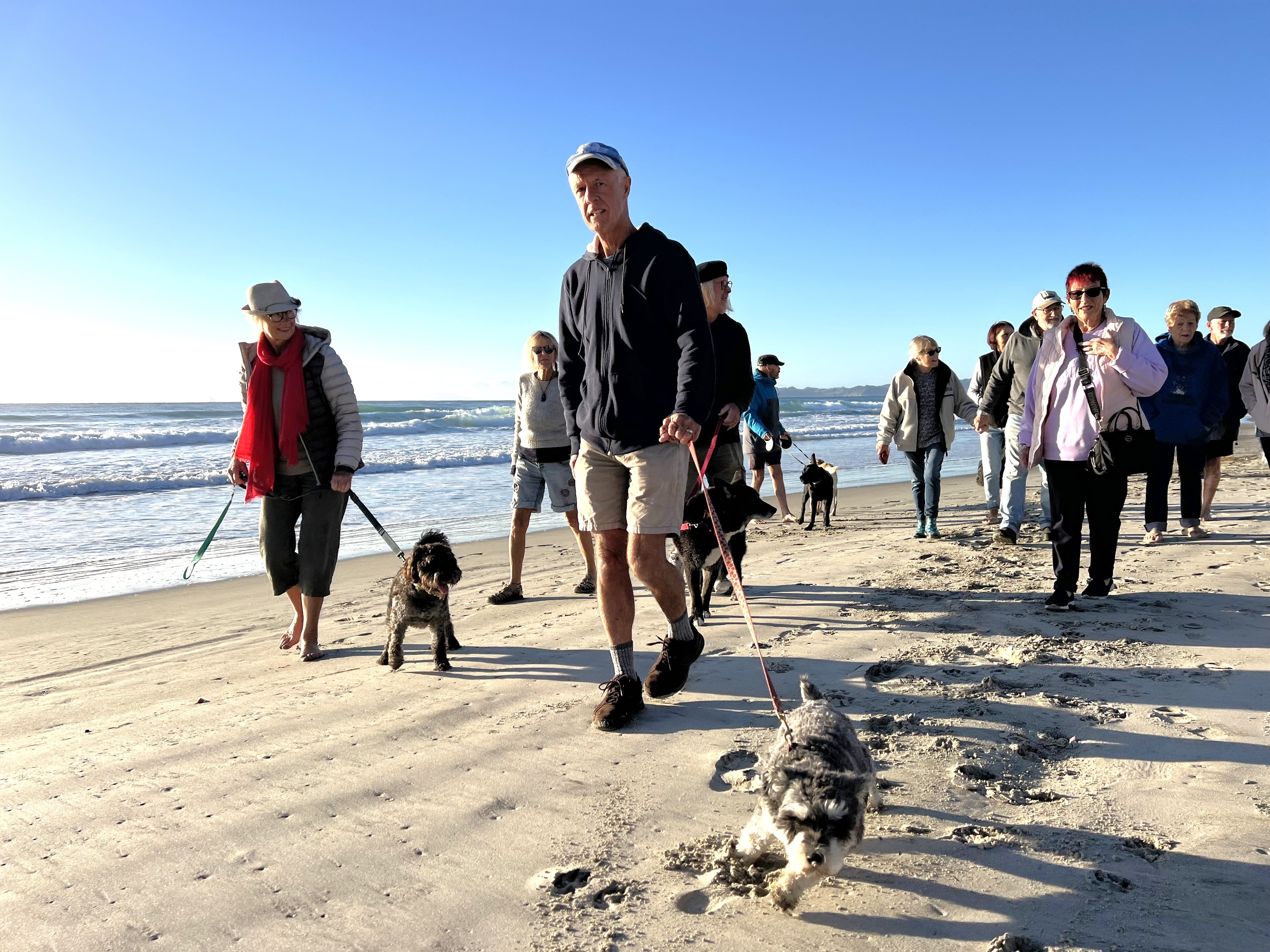 Uretiti Beach dog walkers are taking a stand against Whangārei District Council's proposed changes to its dog bylaws, which would affect the group's access to favourite dog walking areas.