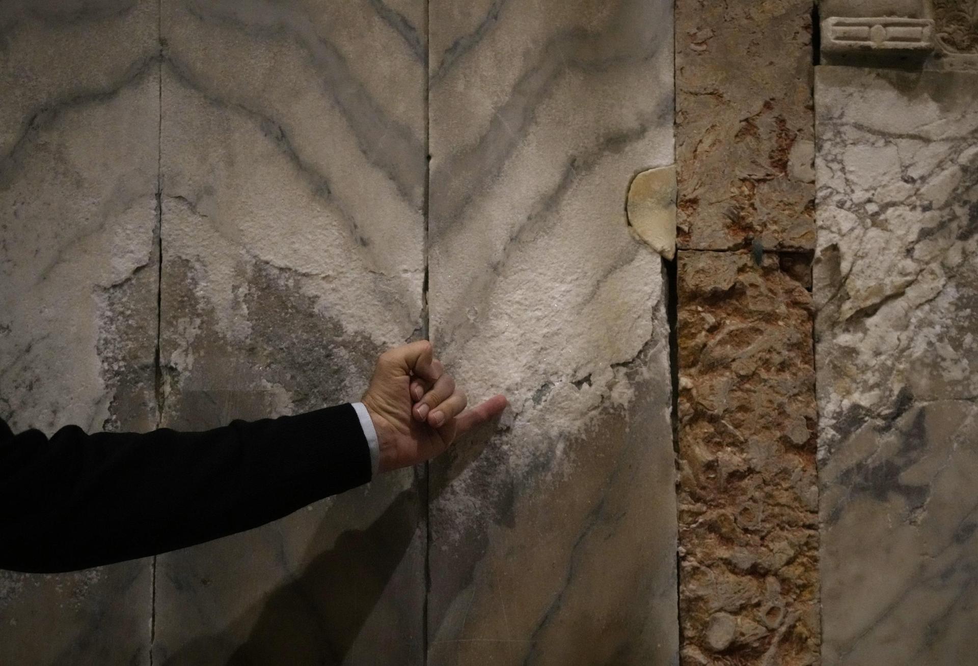 Lashing winds that pushed 1.87 meters of water into Venice in November 2019 and ripped the lead tiles off St. Mark's Basilica shocked Venetians. Photo / Antonio Calanni, AP Photo