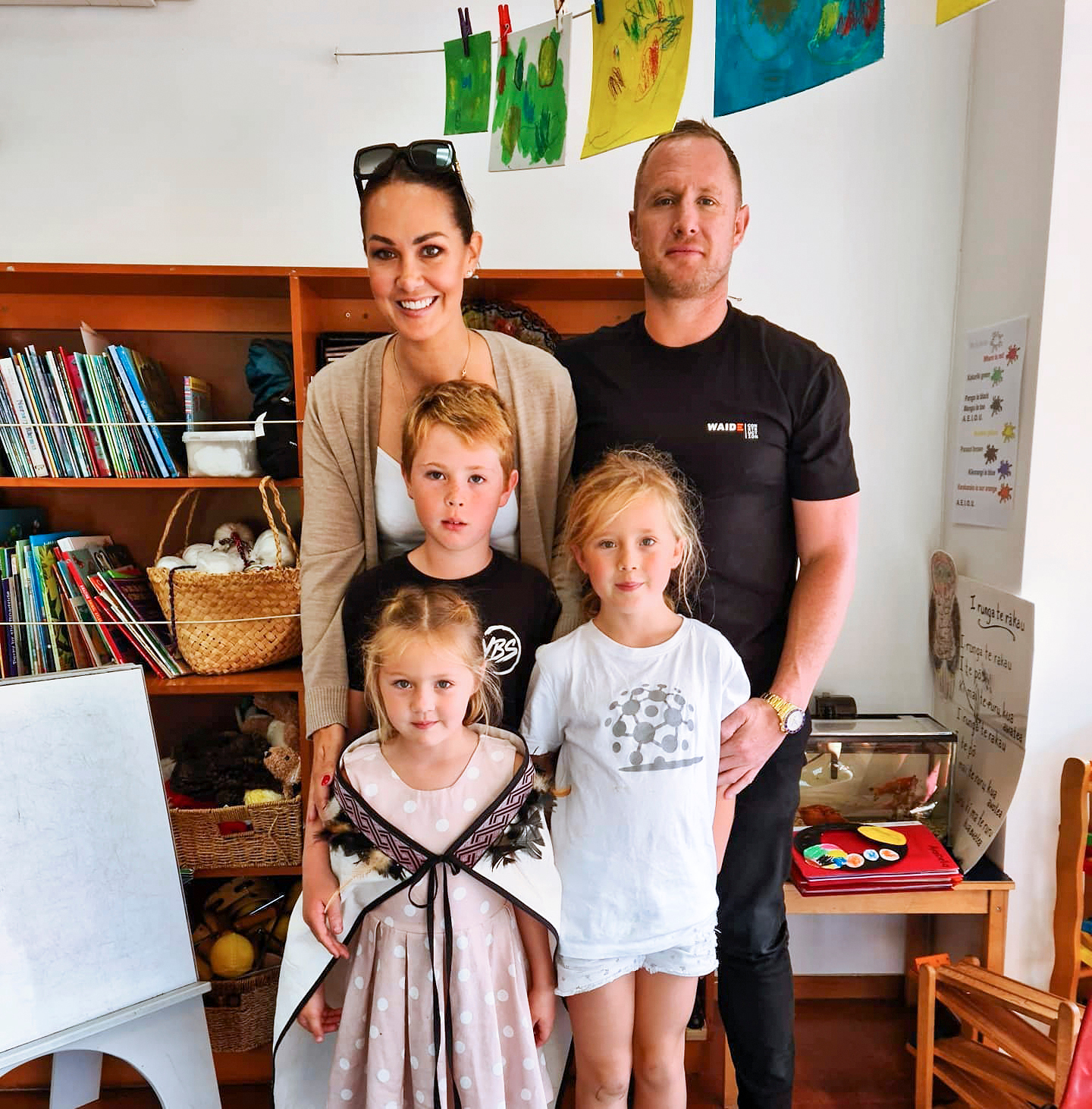 Renee Wright with her beautiful family. Photo / Jae Frew