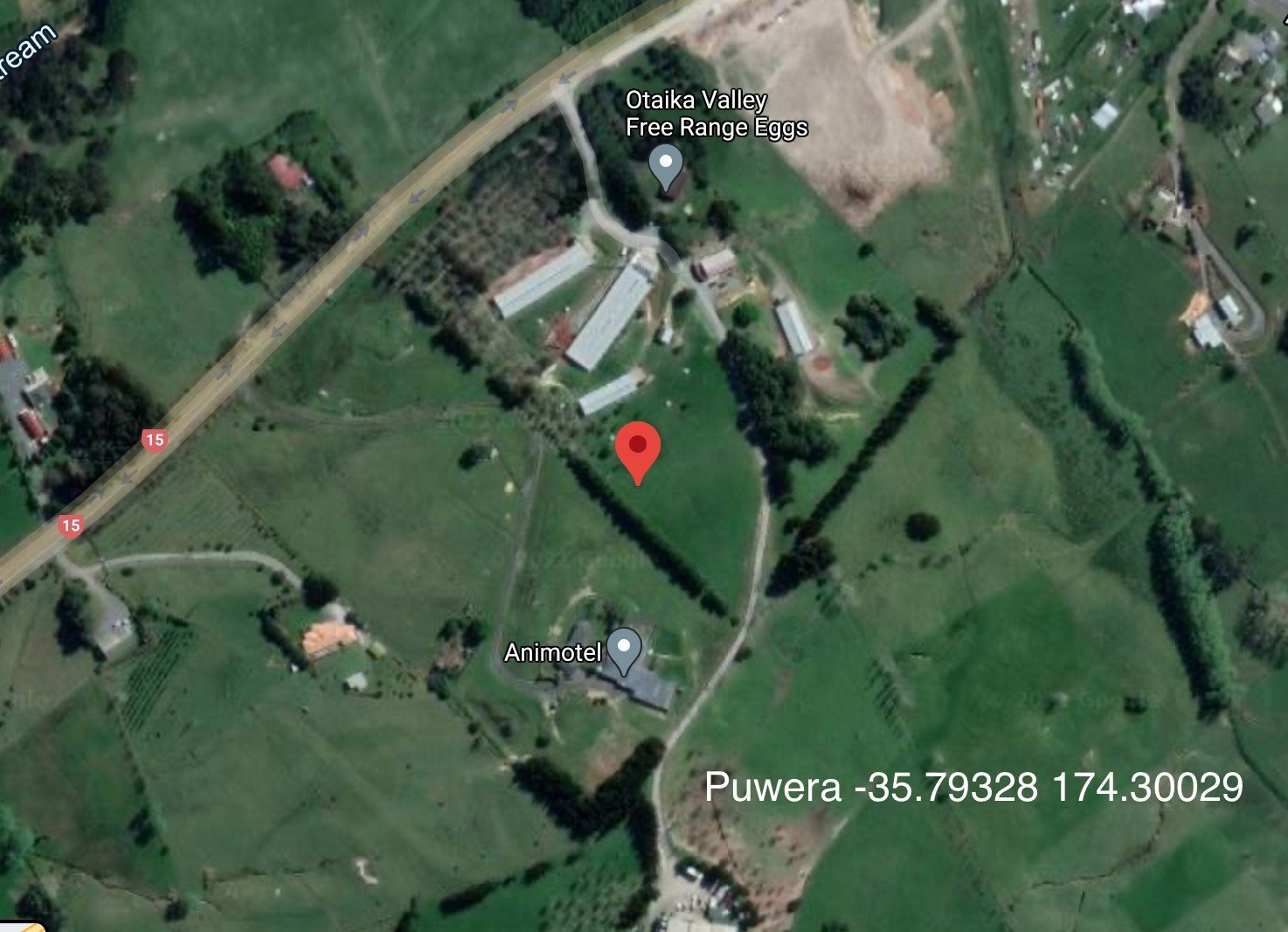 The licenced Starlink location at Puwera (Radio Spectrum Management/Geekzone)