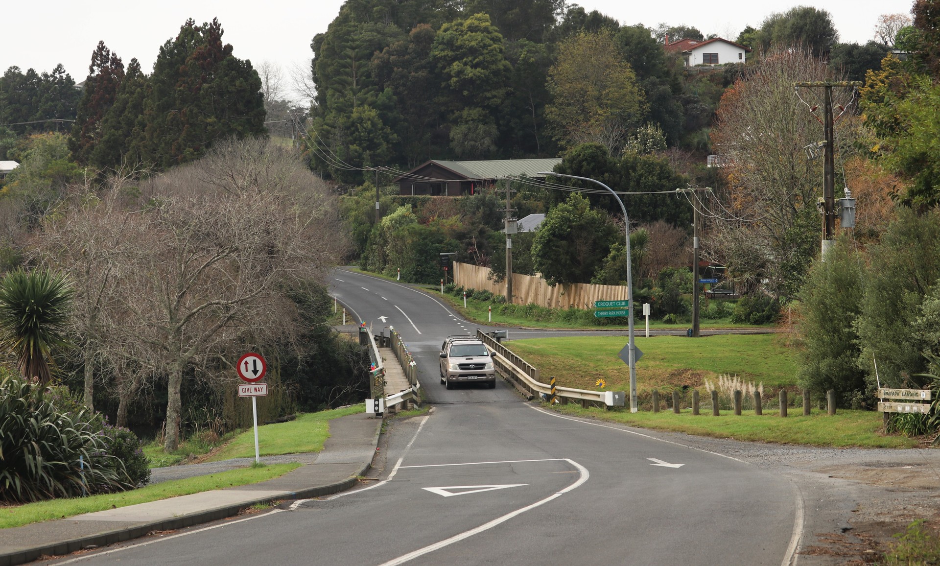Landing Rd residents told Vision Kerikeri they were concerned about increased traffic on their road, which already has one of the district's busiest one-way bridges. Photo / Peter de Graaf