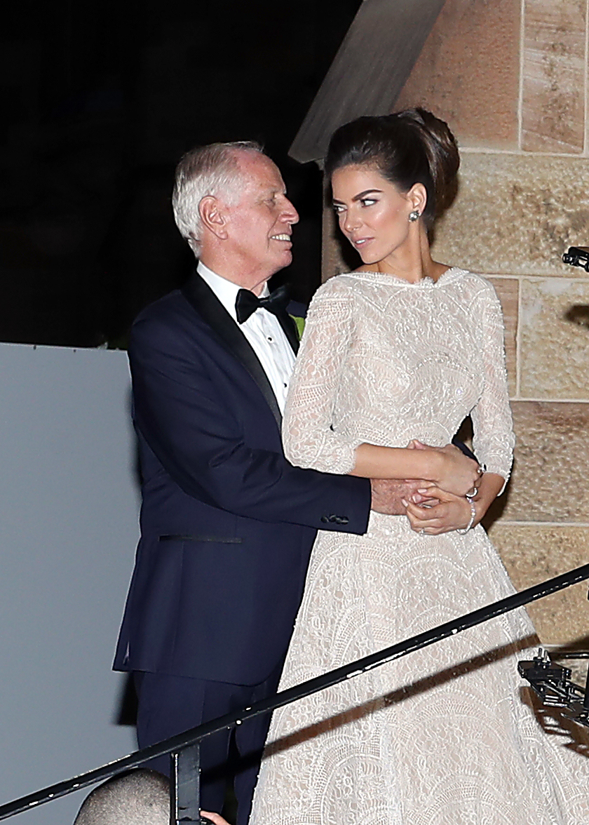 Car magnate Neville Crichton, pictured with wife Nadi Hasandedic, is said to be in Barcelona. Photo / Diimex