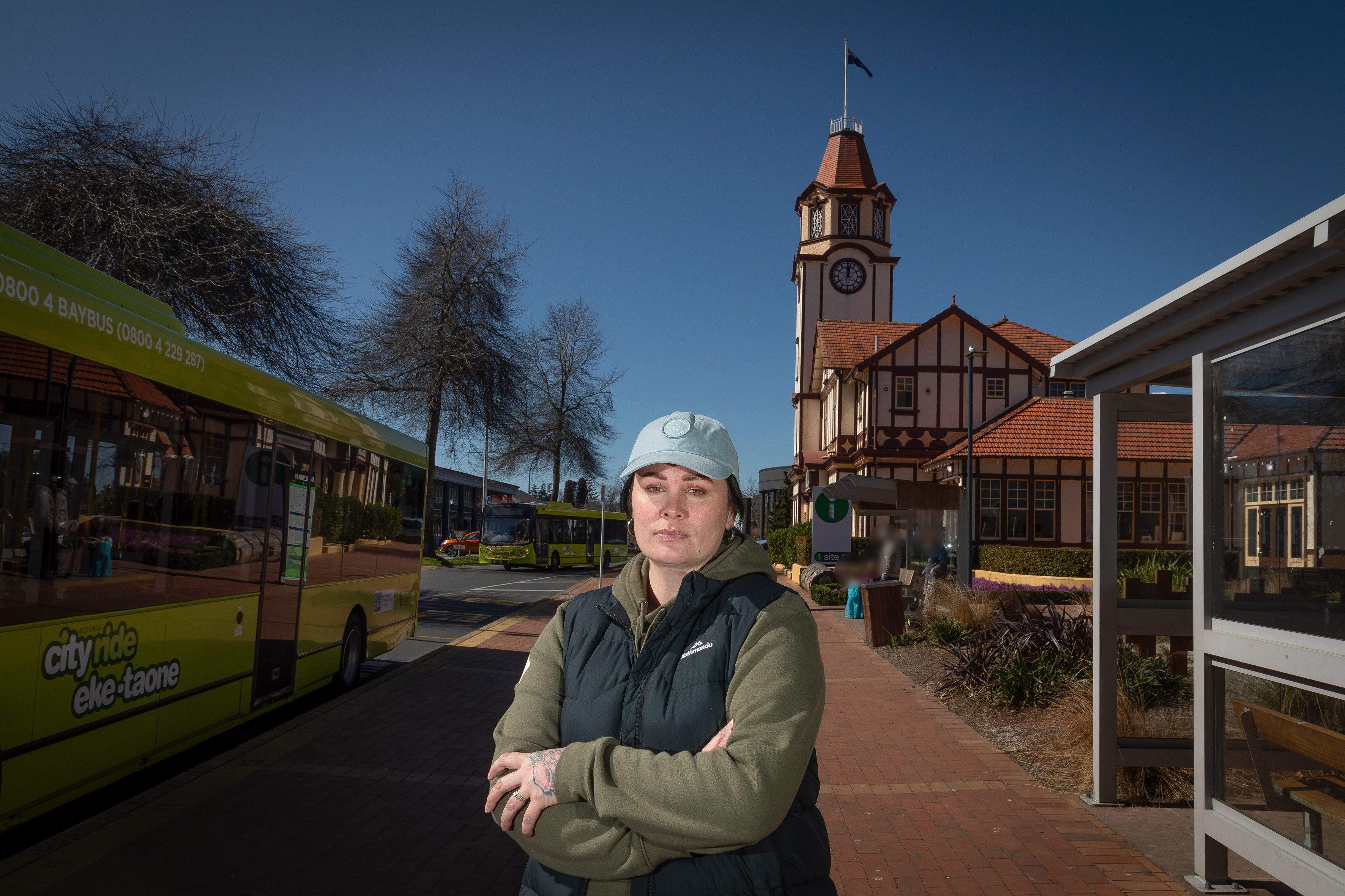 Tashita Morey's daughter was attacked at the bus stop on Arawa St last week. Photo / Andrew Warner