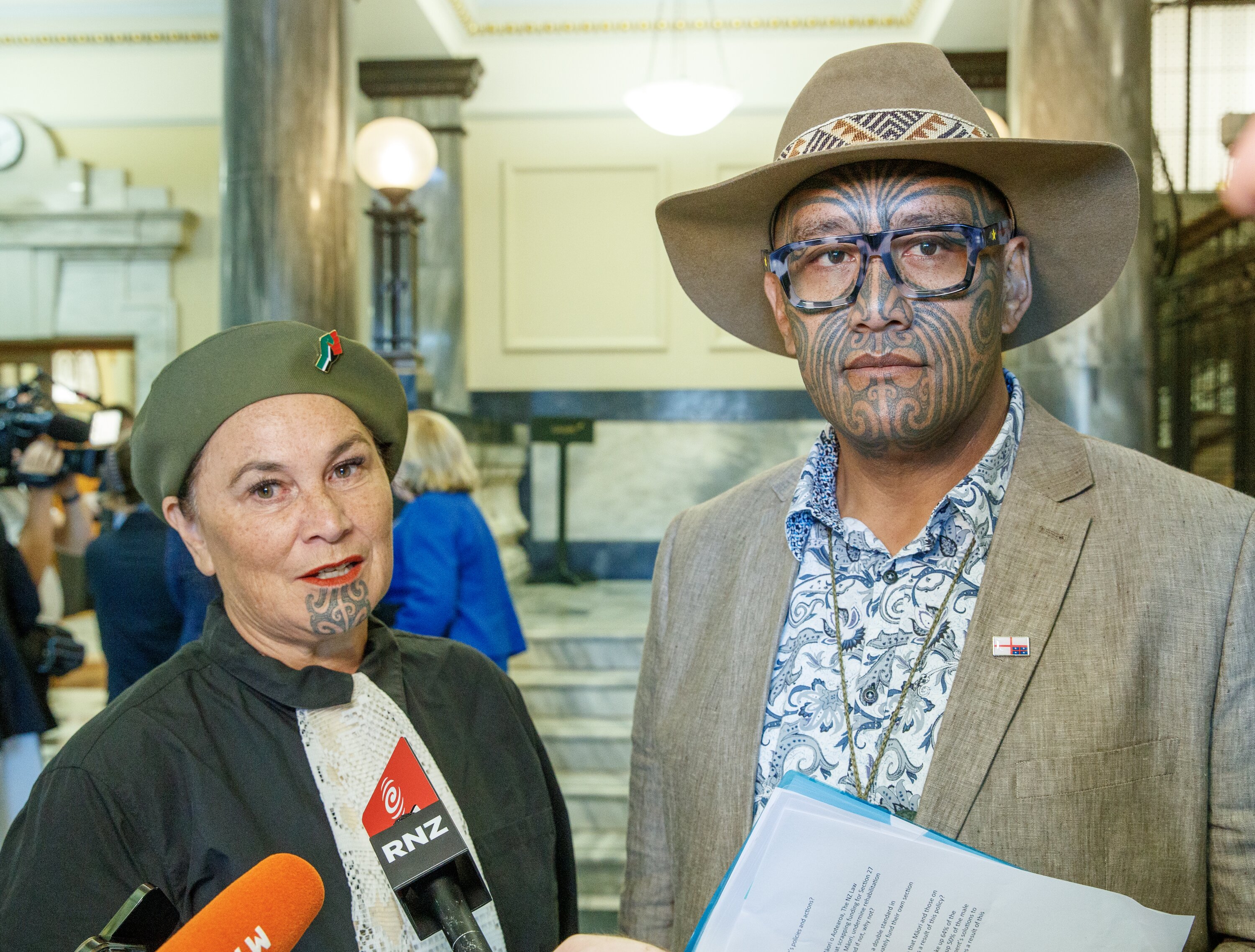 Te Pāti Māori co-leaders Debbie Ngarewa-Packer and Rawiri Waititi are backing their MP. Photo / Mark Mitchell