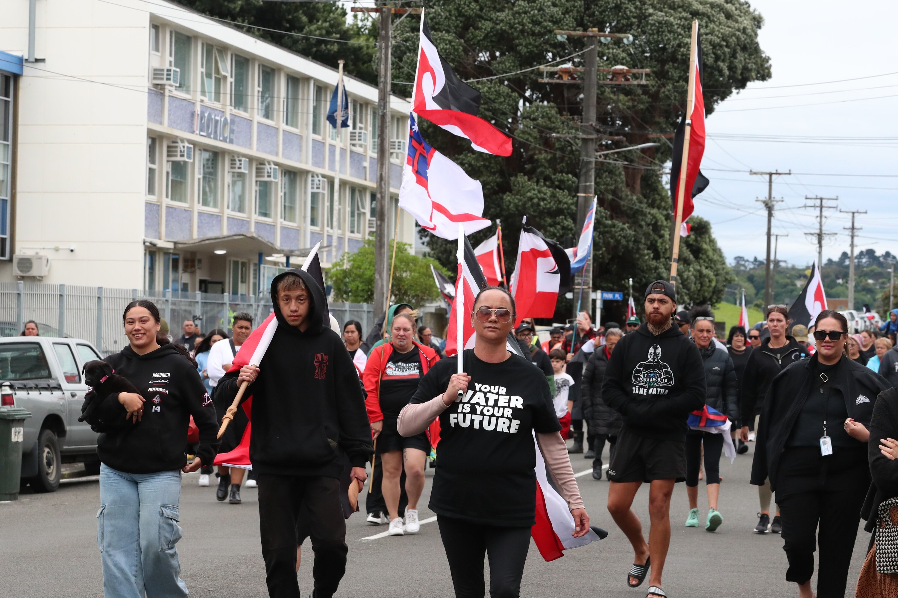  Te Pāti Māori protest in Whanganui: Part of a nationwide day of action against the new Government's Māori policies. Photo / Bevan Conley