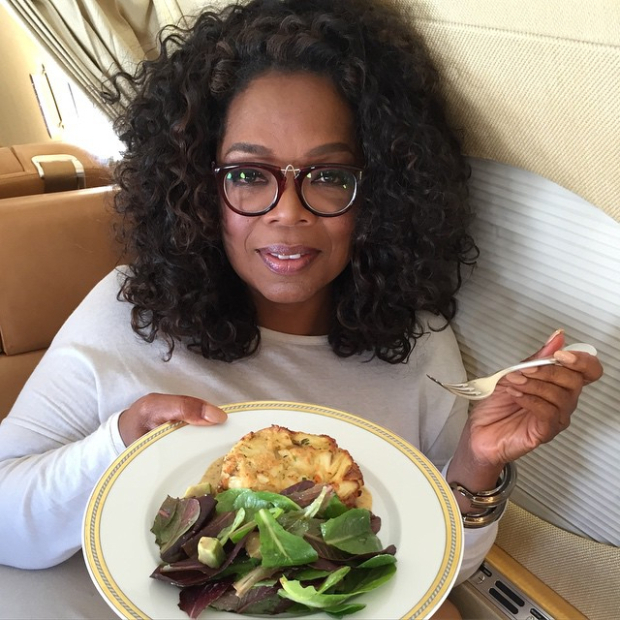 Oprah was included in the top 10 worst-offenders for jet emissions. Photo / Instagram