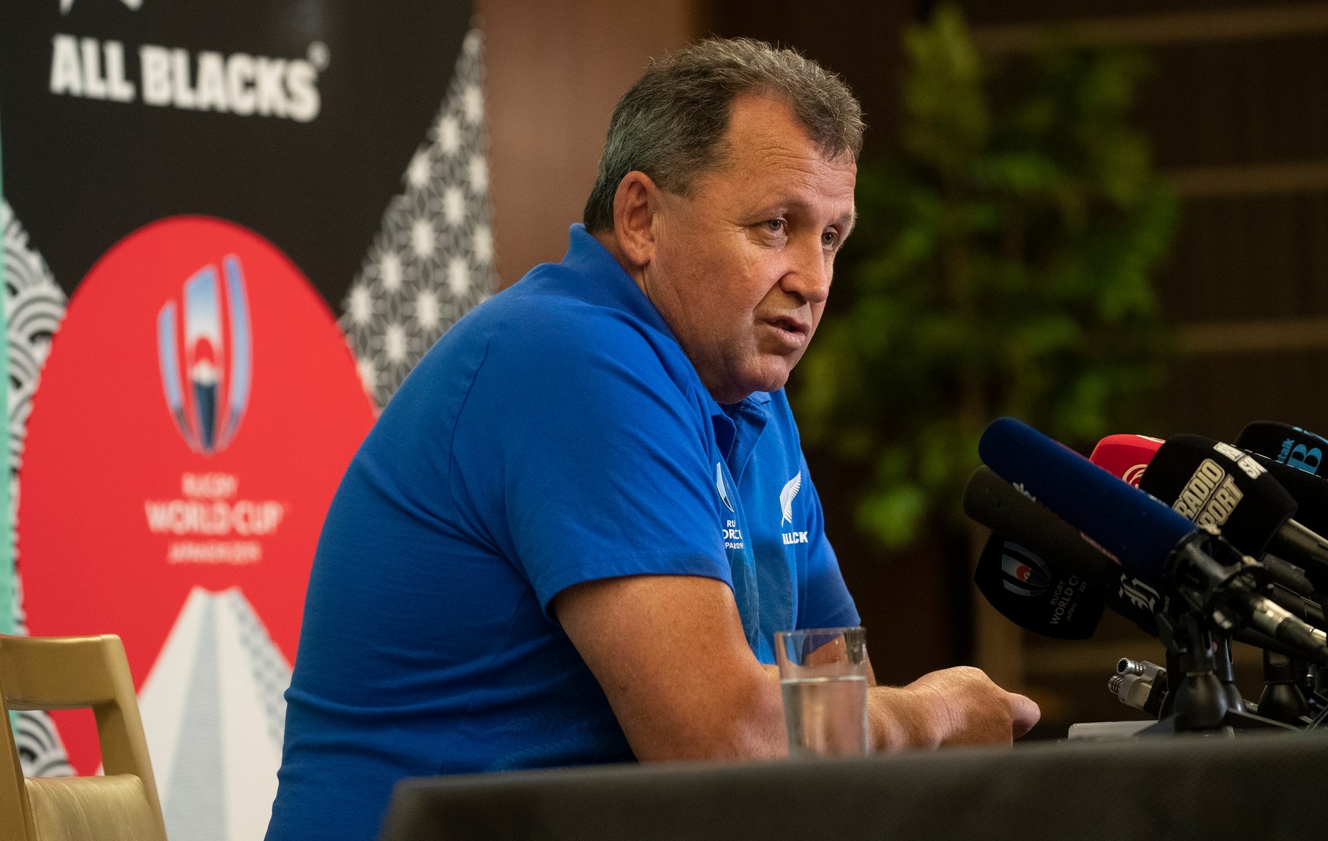 All Blacks assistant coach Ian Foster during their press conference. Photo / Mark Mitchell