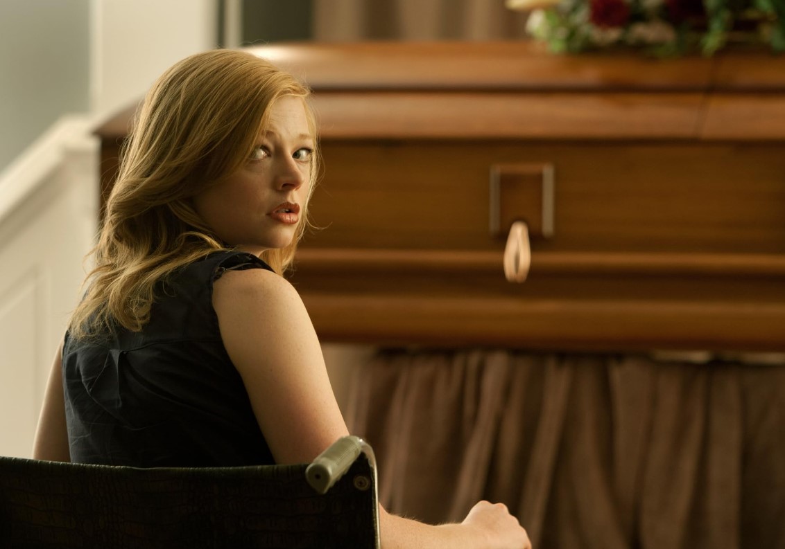 In the lead role in the supernatural horror film Jessabelle, 2014. 
