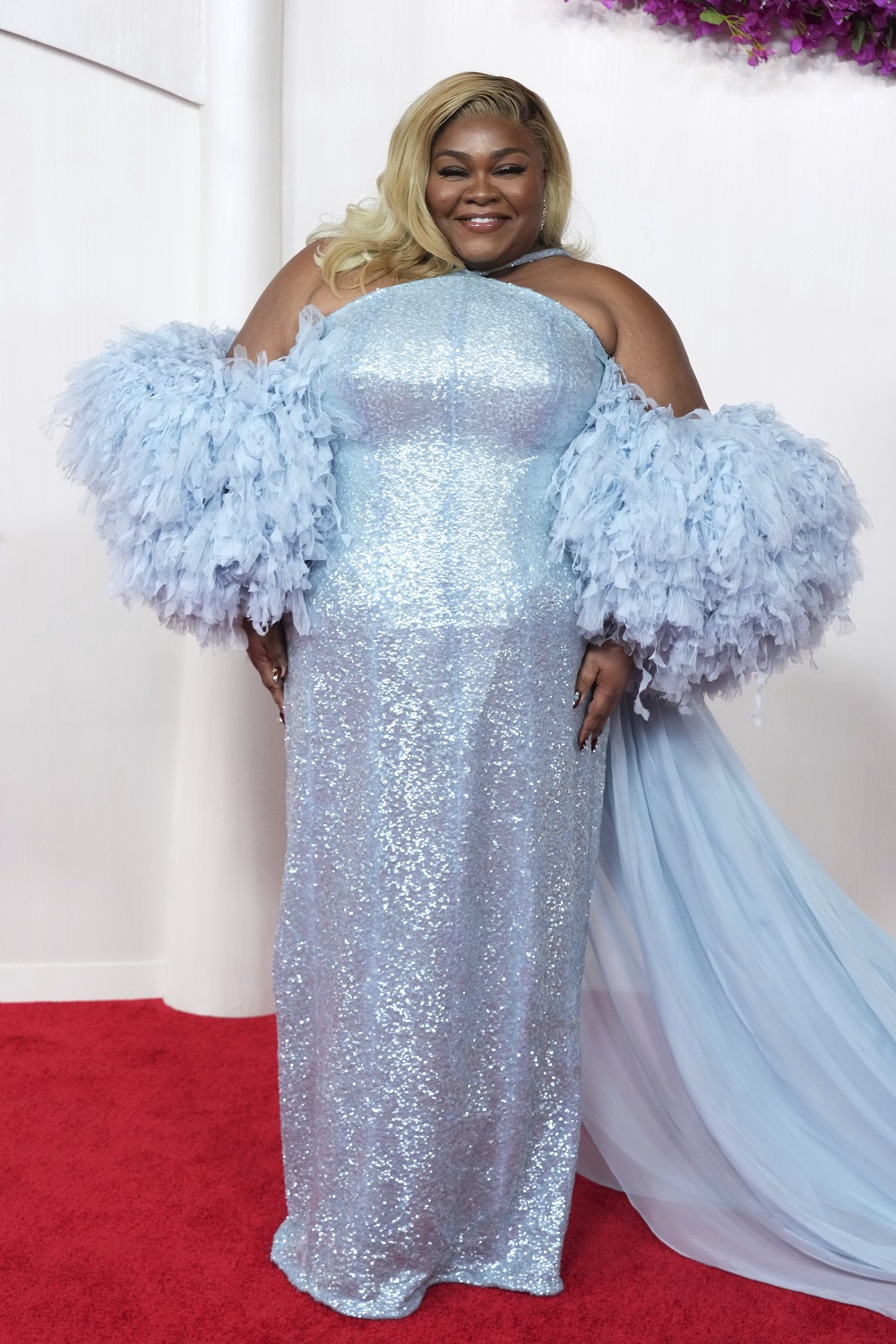 Da'Vine Joy Randolph arrives at the Academy Awards in Los Angeles. Photo / AP