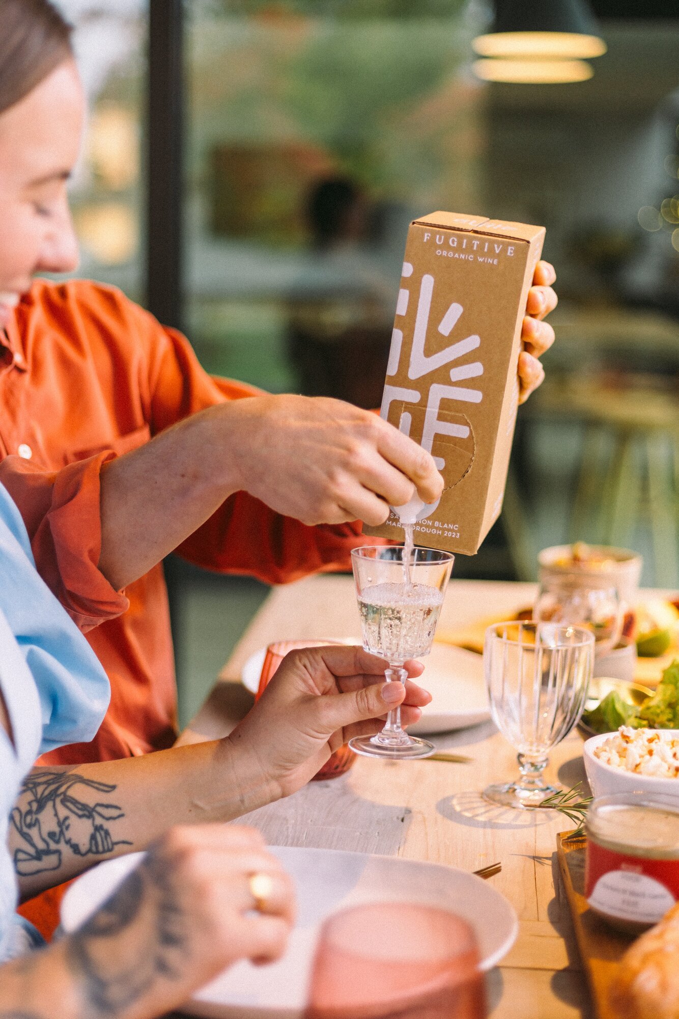 Fugitive launched its organic Marlborough Sauvignon Blanc in a 2-litre bag-in-box in 2023. Photo / Peanut Butter Vibes