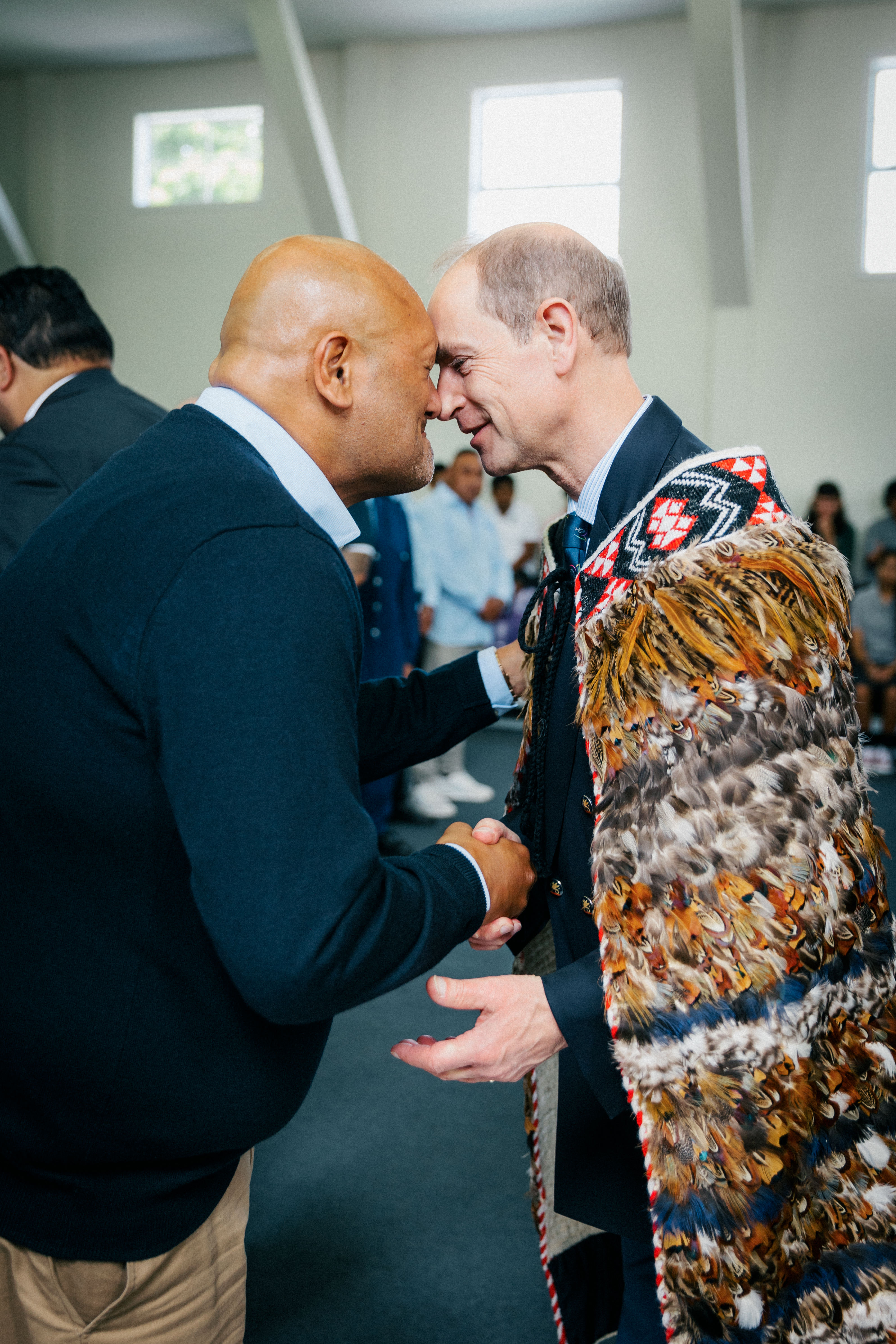 Prince Edward met with young people and programme leaders at Blue Light in South Auckland.
