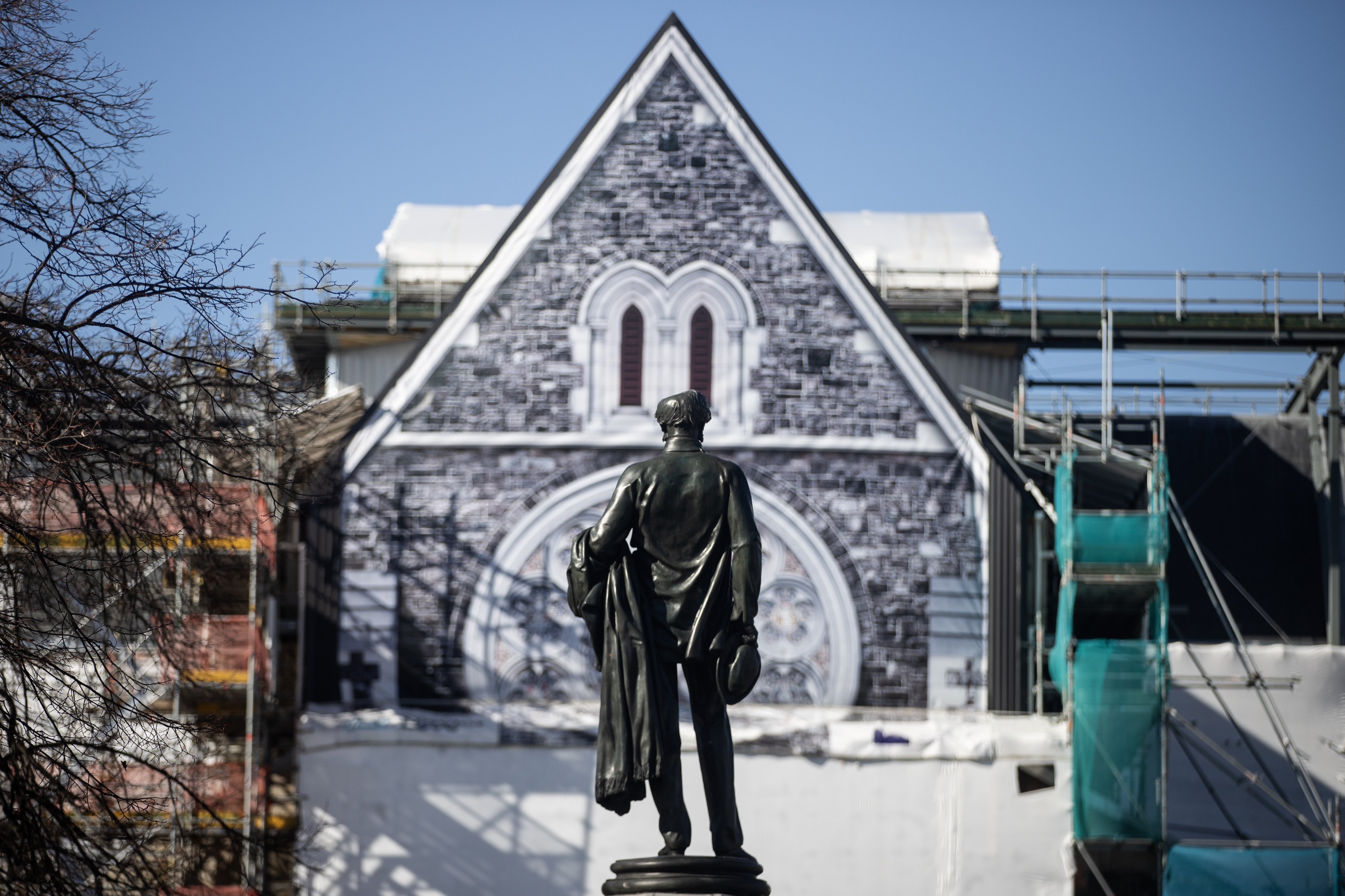 Christ Church Cathedral restoration has today been put on pause following funding challenges. Photo / George Heard