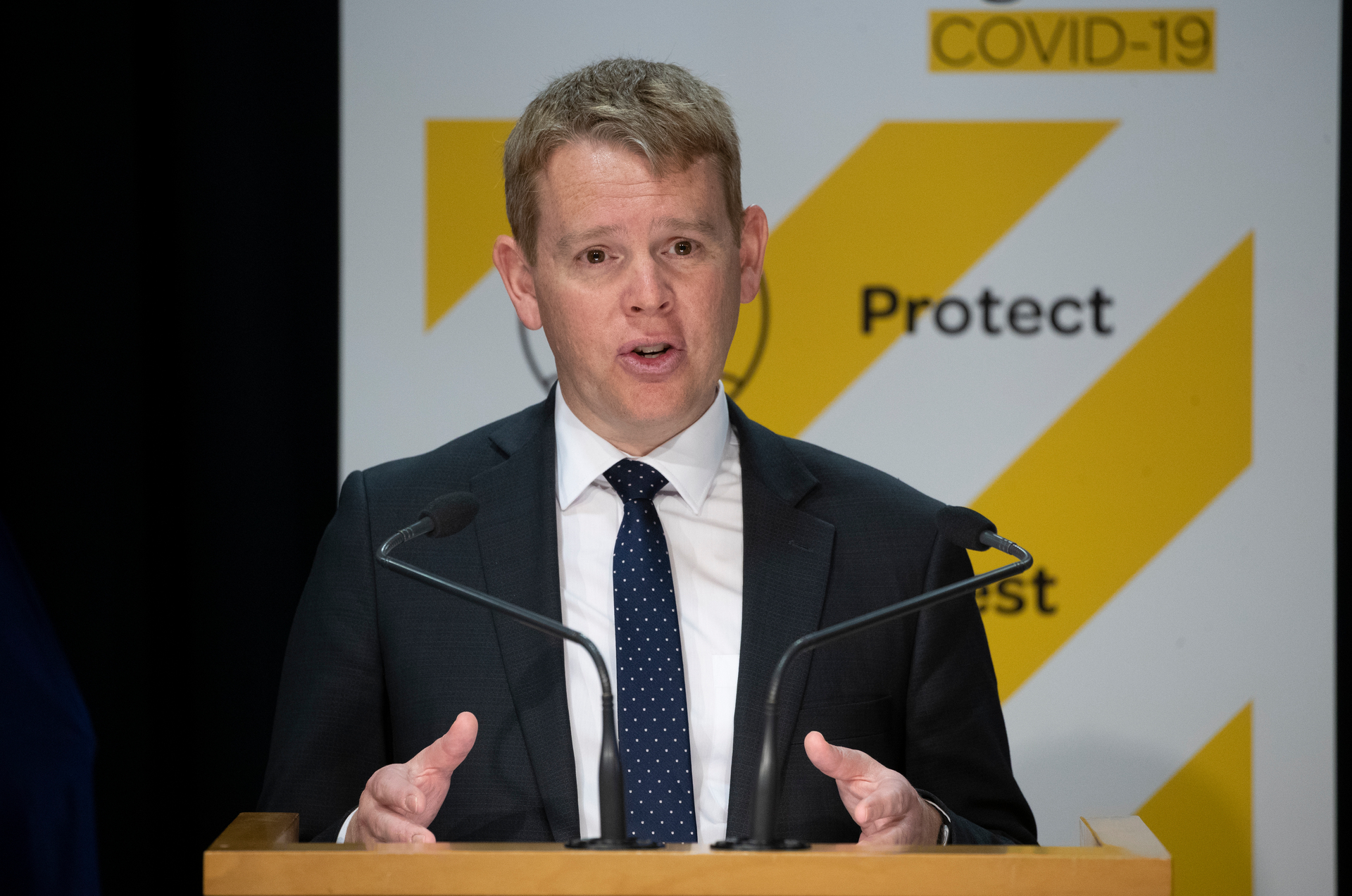 Covid-19 Response Minister Chris Hipkins says school for Years 1 to 8 can resume part-time and for Years 9 and 10 full-time starting from next Wednesday. Photo / Mark Mitchell